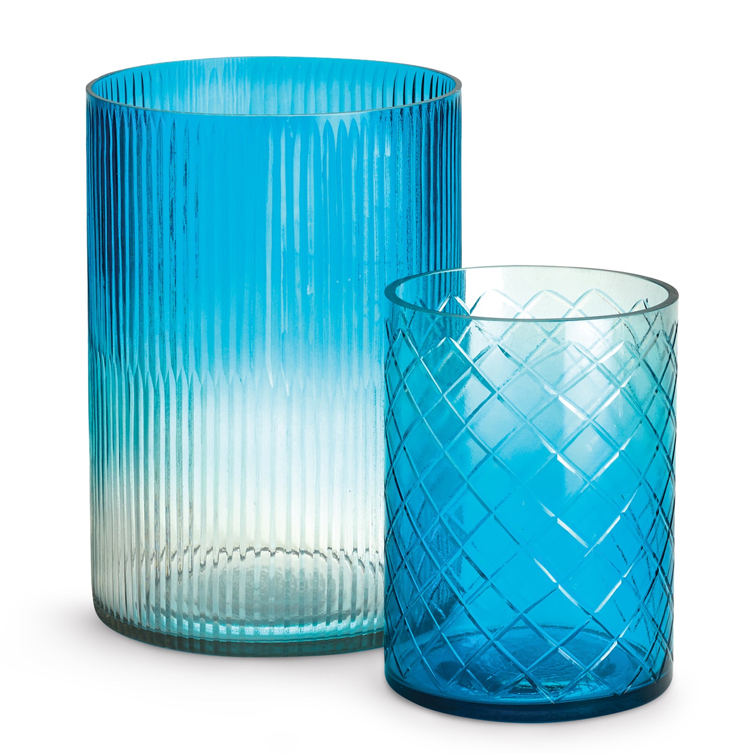 Aurora Blue Hurricane Set of 2