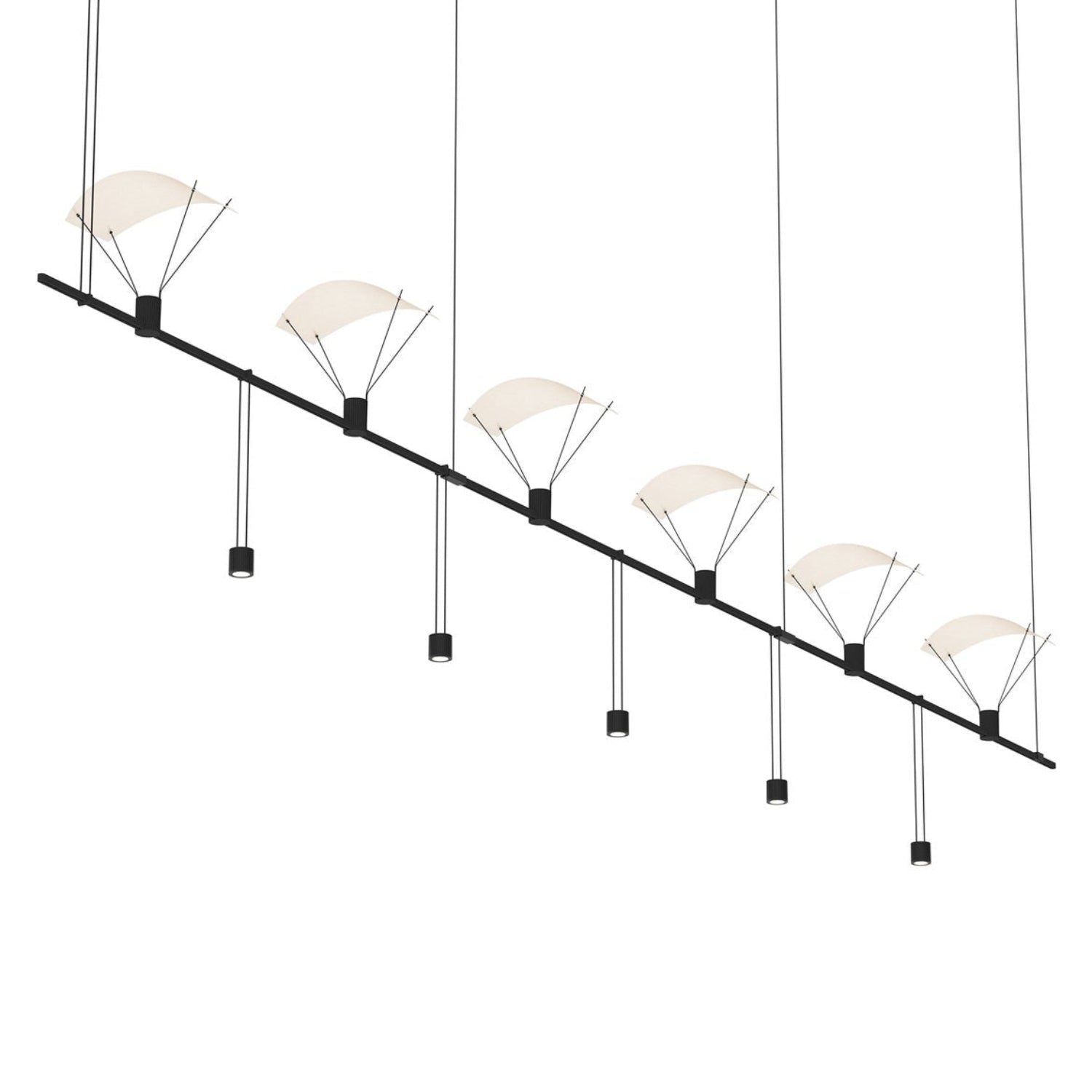 Sonneman Suspenders Satin Black SLS0161 Pendant