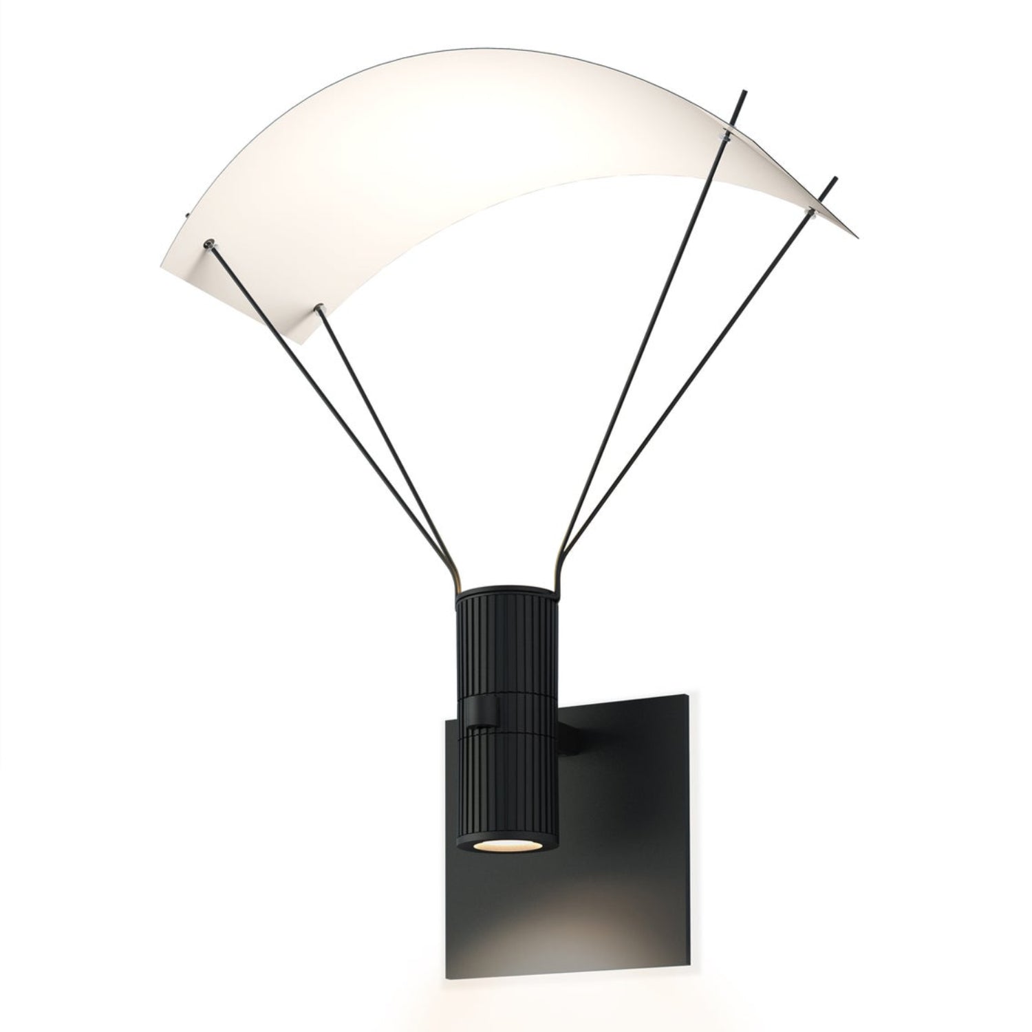 Sonneman Suspenders Satin Black SLS0210 Wall Sconce
