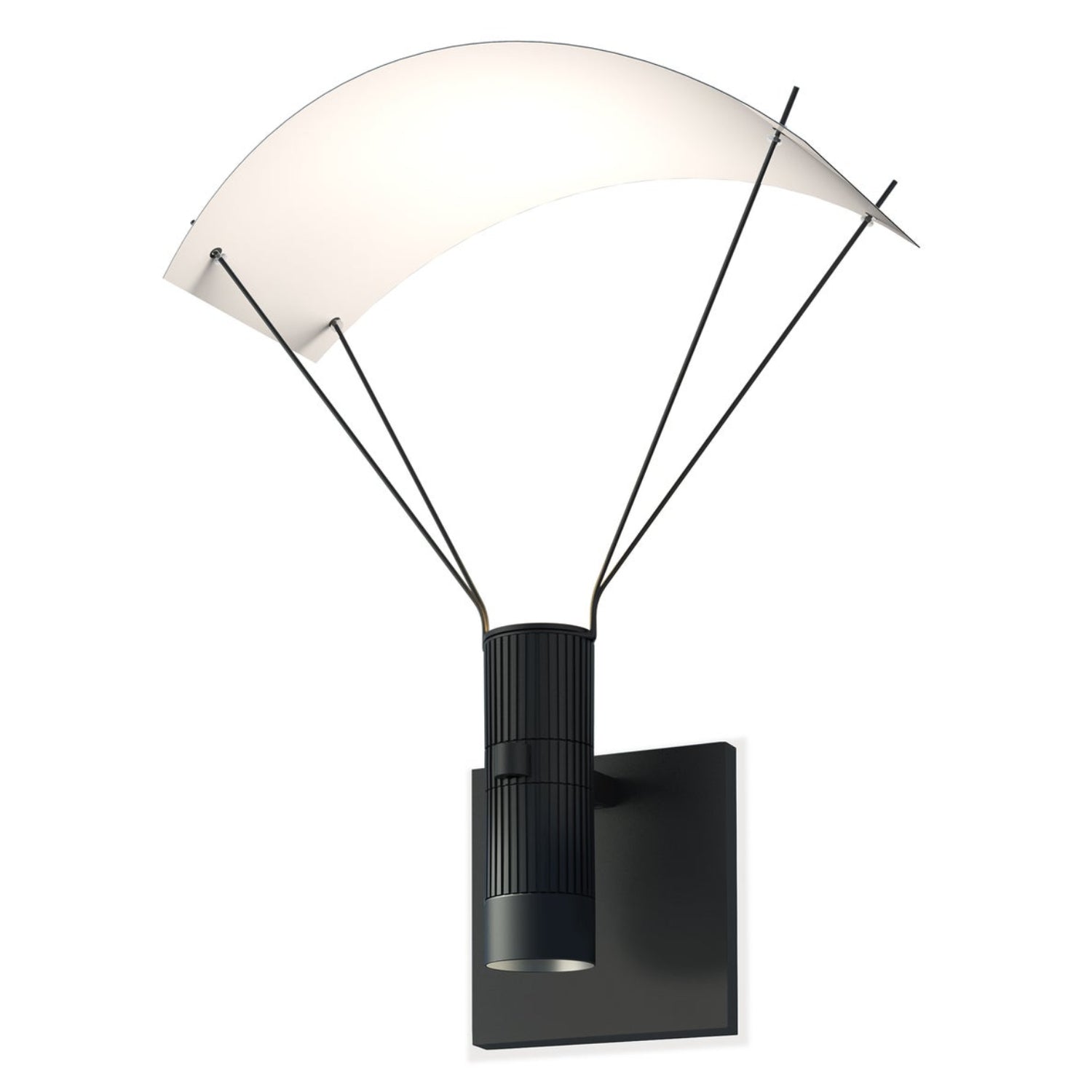 Sonneman Suspenders Satin Black SLS0211 Wall Sconce
