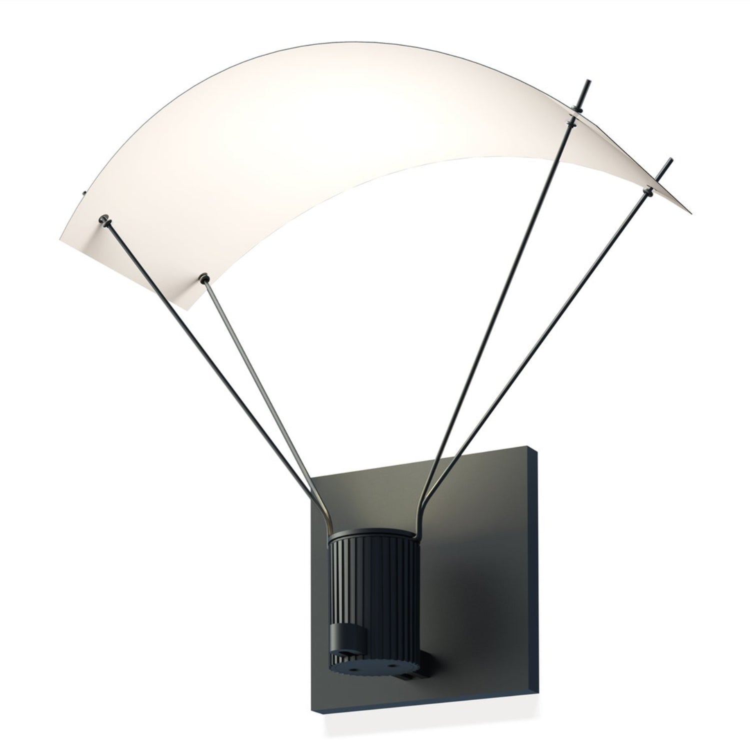 Sonneman Suspenders Satin Black SLS0213 Wall Sconce
