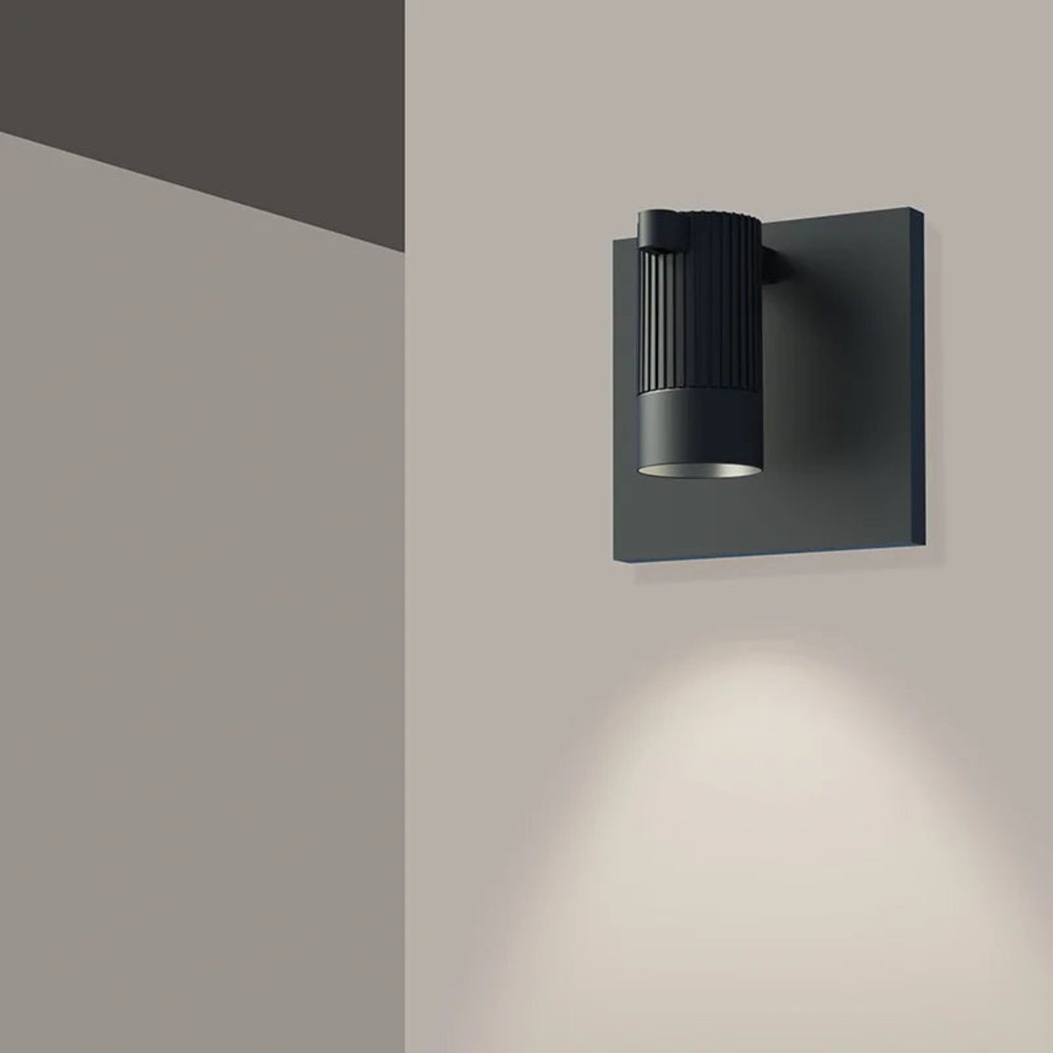 Sonneman Suspenders Satin Black SLS0215 Wall Sconce