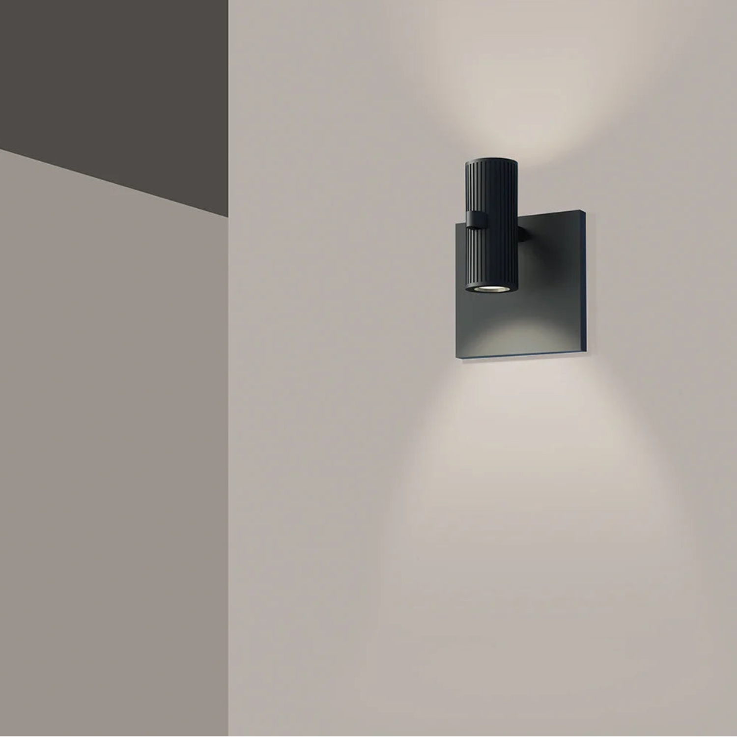 Sonneman Suspenders Satin Black SLS0216 Wall Sconce