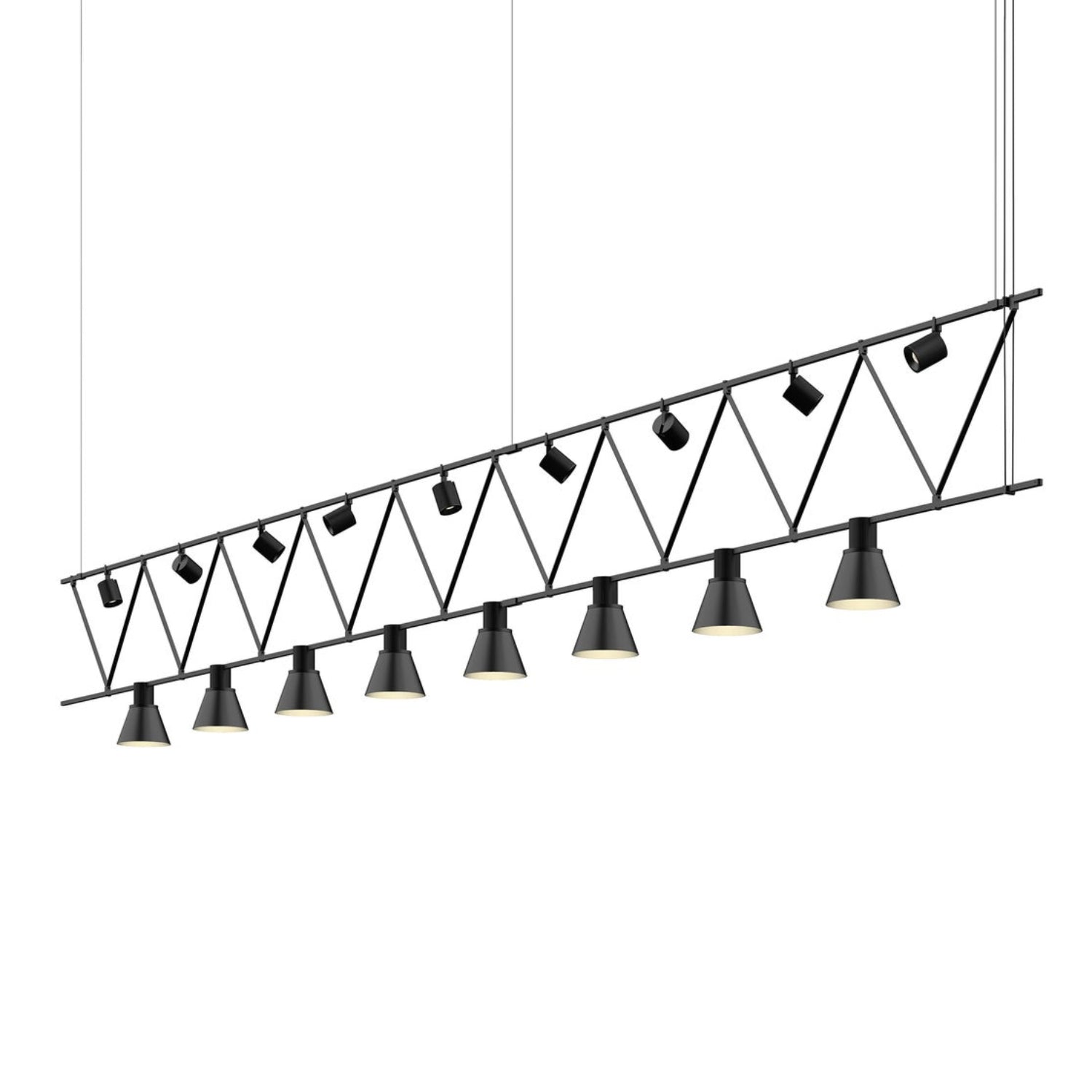 Sonneman Suspenders Satin Black SLS1142 Pendant