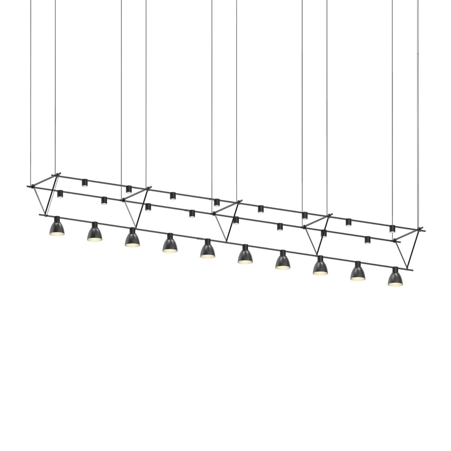 Sonneman Suspenders Satin Black SLS1144 Pendant
