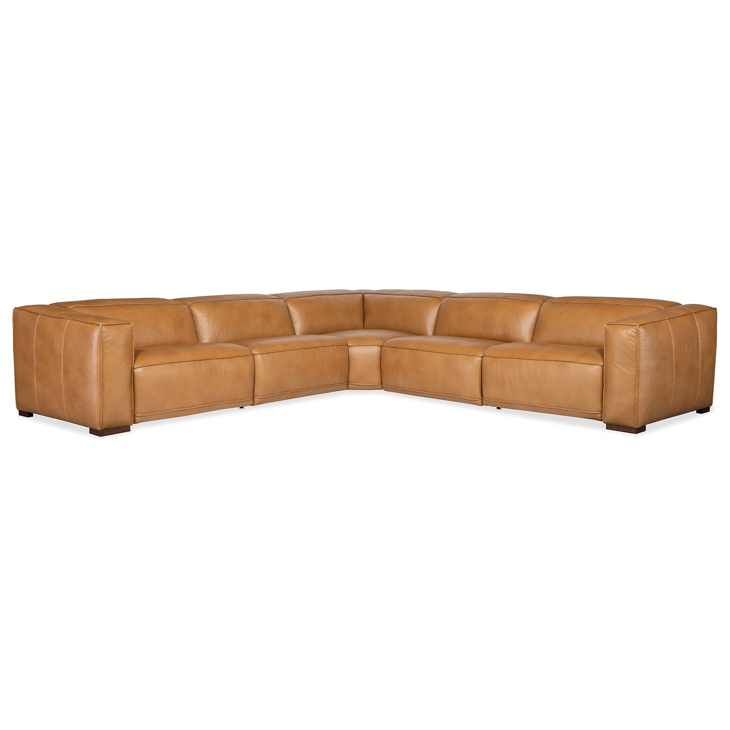 Hooker Furniture Fresco 5 Seat Sectional with Power Recline & Power Headrest