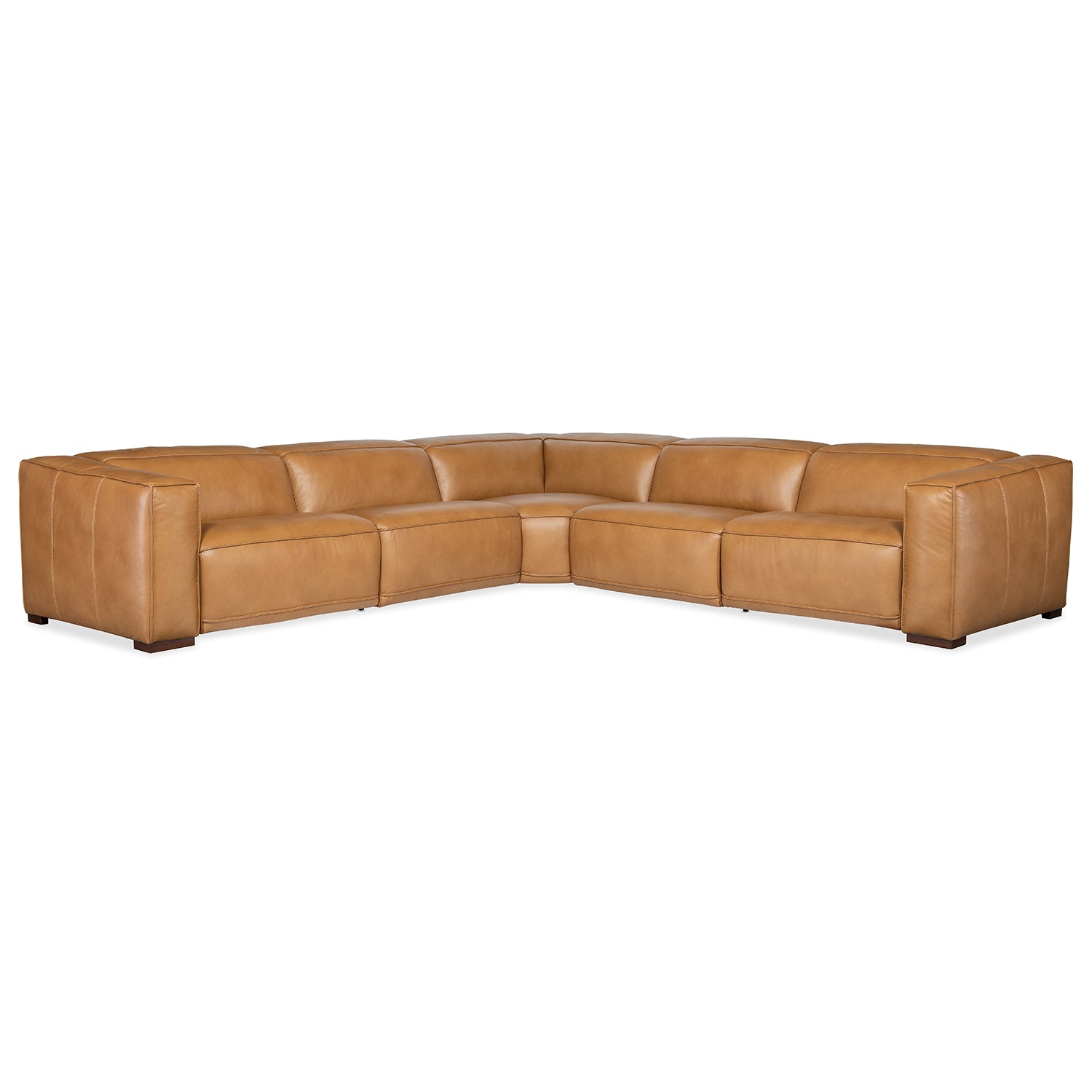 Hooker Furniture Fresco 5 Seat Sectional with Power Recline & Power Headrest