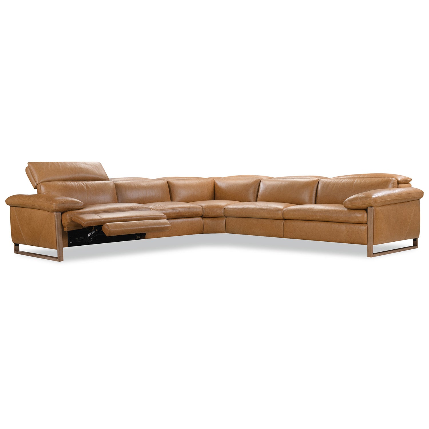 Hooker Furniture Jericho Five-Piece Power Reclining Sectional Sofa