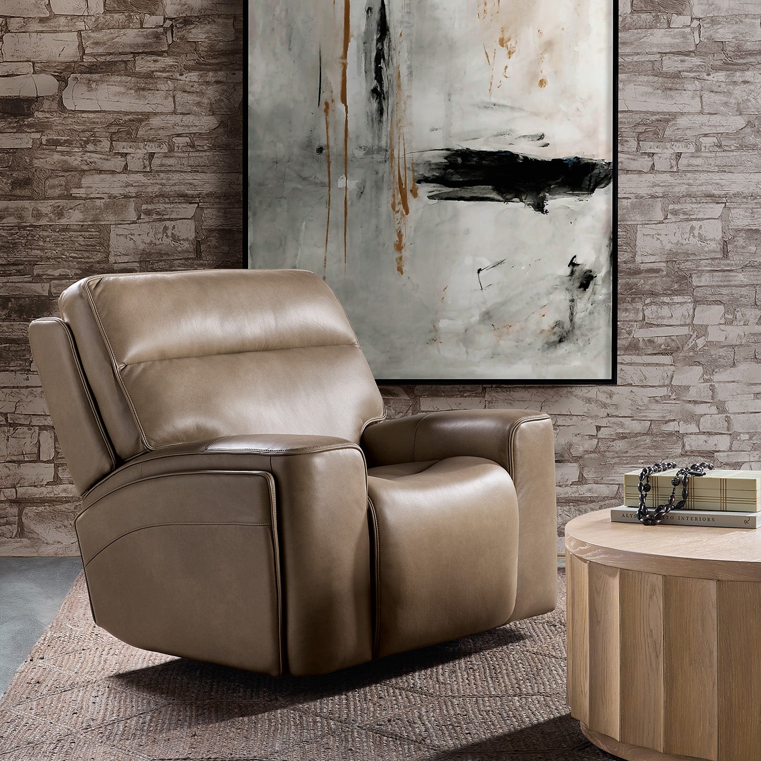 Hooker Furniture Riverton Power Gliding Recliner with Power Headrest and Lumbar