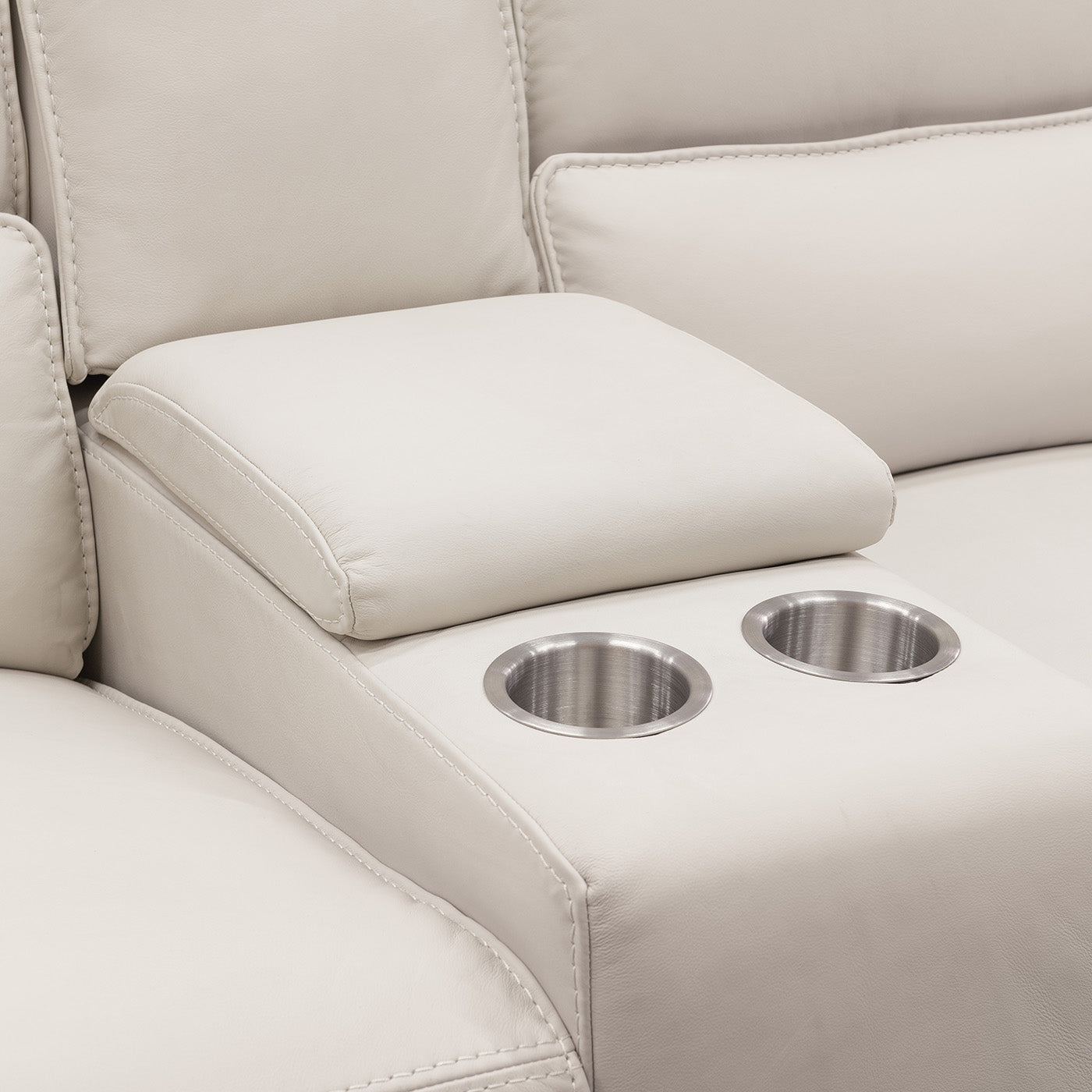 Hooker Furniture Miles Zero Gravity Console Loveseat with Power Recline & Power Headrest