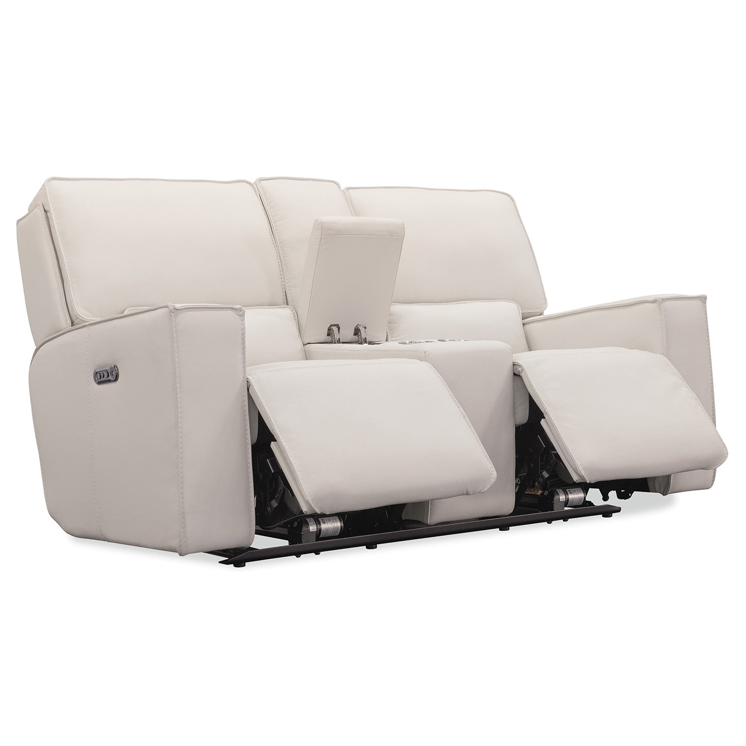 Hooker Furniture Miles Zero Gravity Console Loveseat with Power Recline & Power Headrest