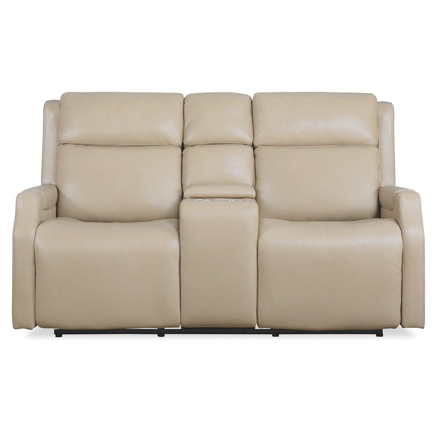 Hooker Furniture Nelson Beige Zero Gravity Loveseat with Power Headrests and Lumbar