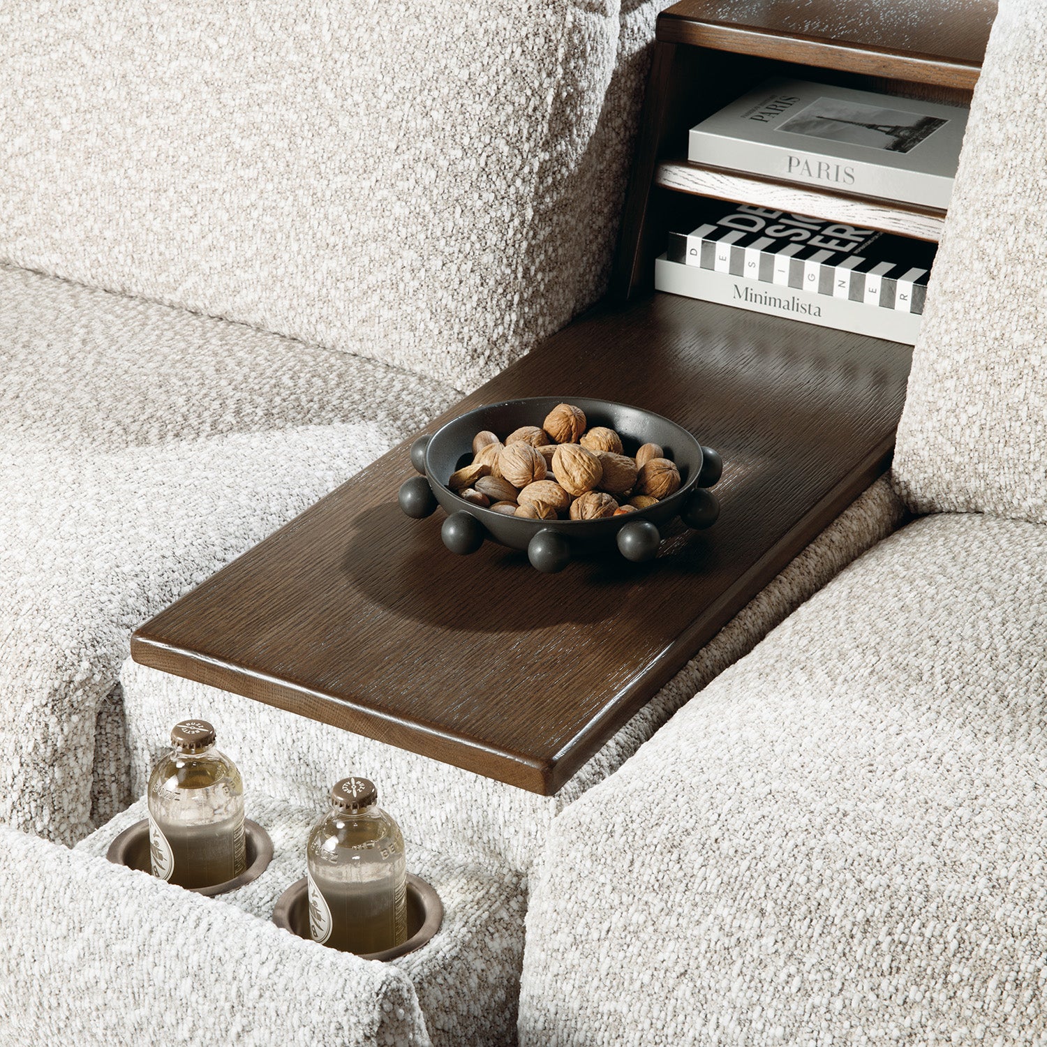 Hooker Furniture Anaheim McCurdy Stone Seven-Piece Power Sectional Sofa