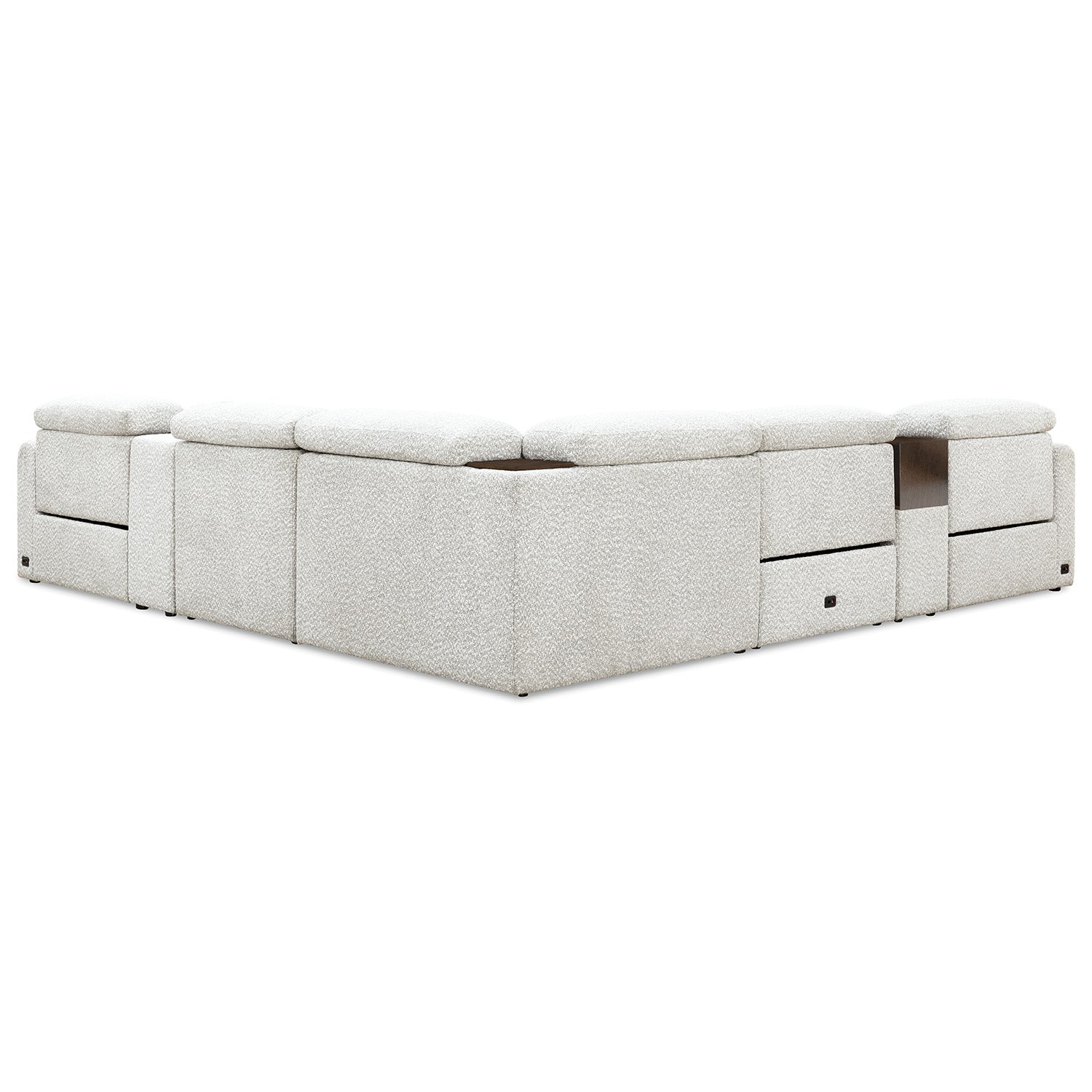 Hooker Furniture Anaheim McCurdy Stone Seven-Piece Power Sectional Sofa