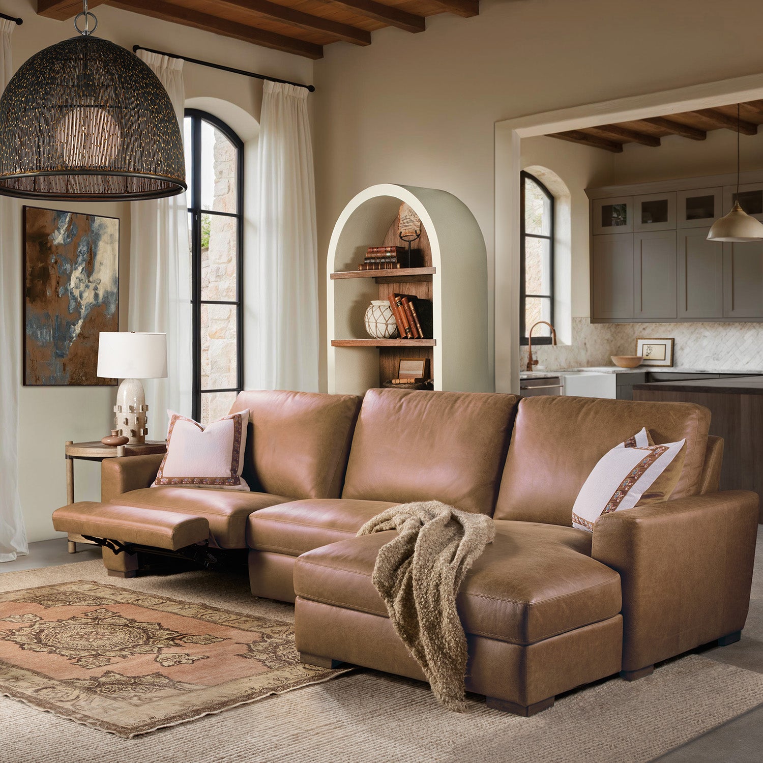 Hooker Furniture Optimus Three-Seat Sectional Sofa