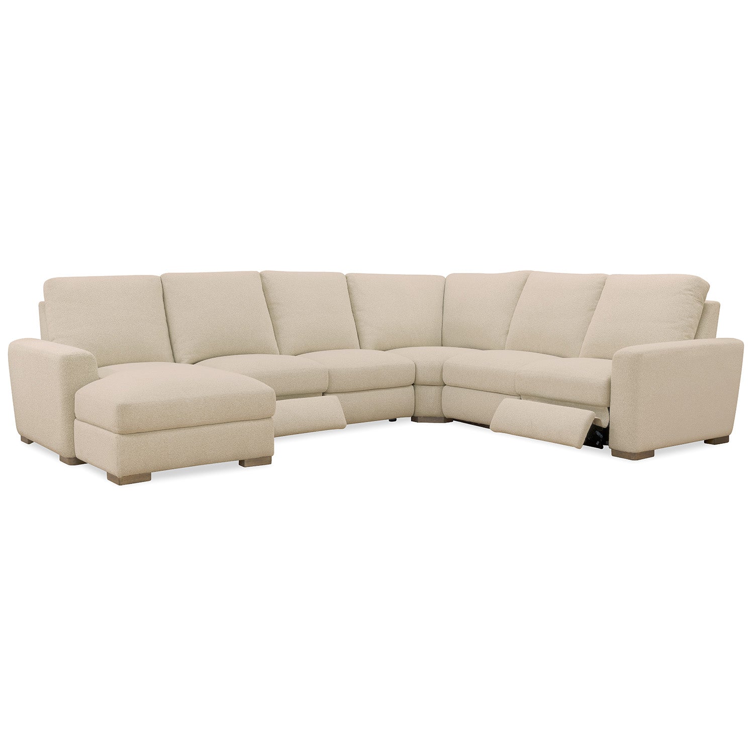 Hooker Furniture Optimus Matera Pearl Five-Seat Sectional Sofa