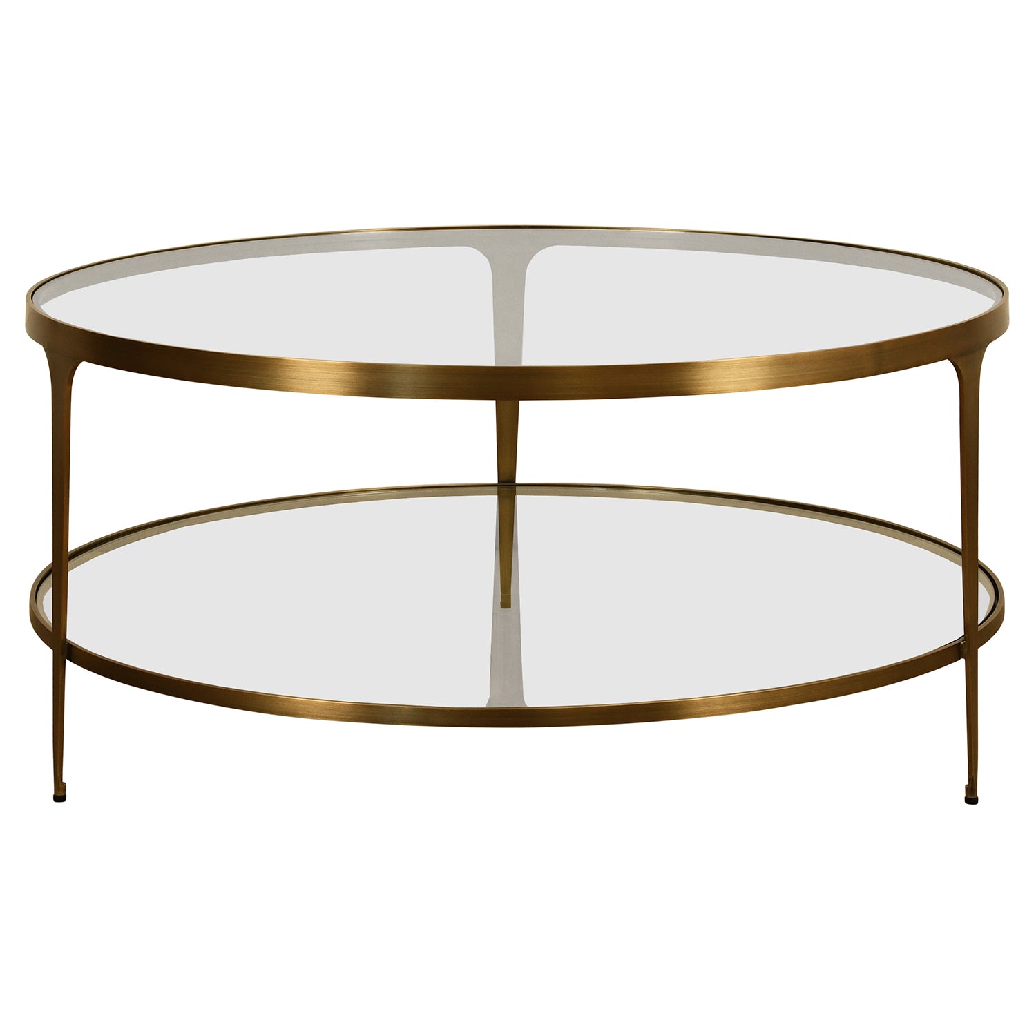 Worlds Away Stacey Brass Coffee Table