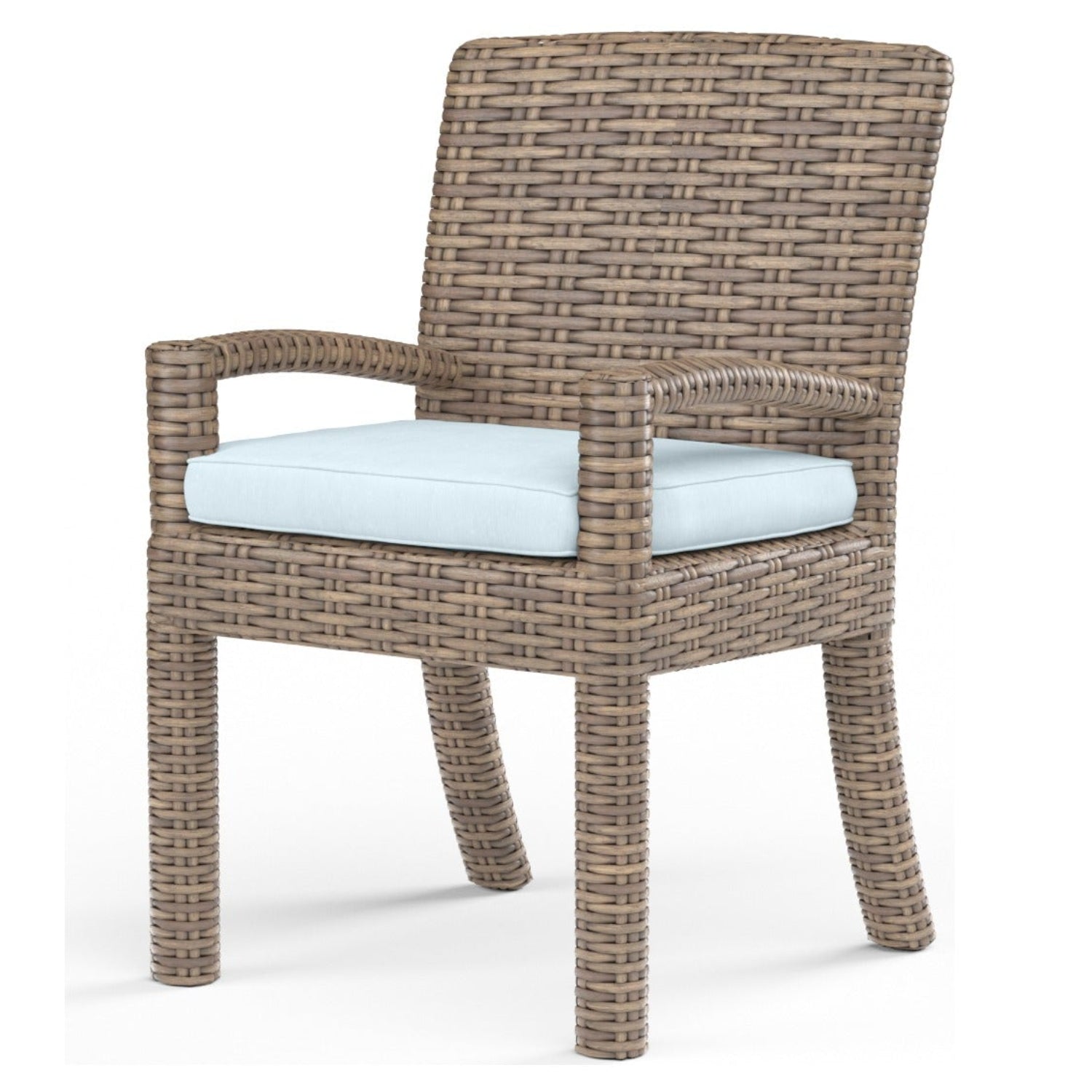Sunset West Havana Canvas Skyline w/Self Welt Outdoor Dining Chair Set of 2
