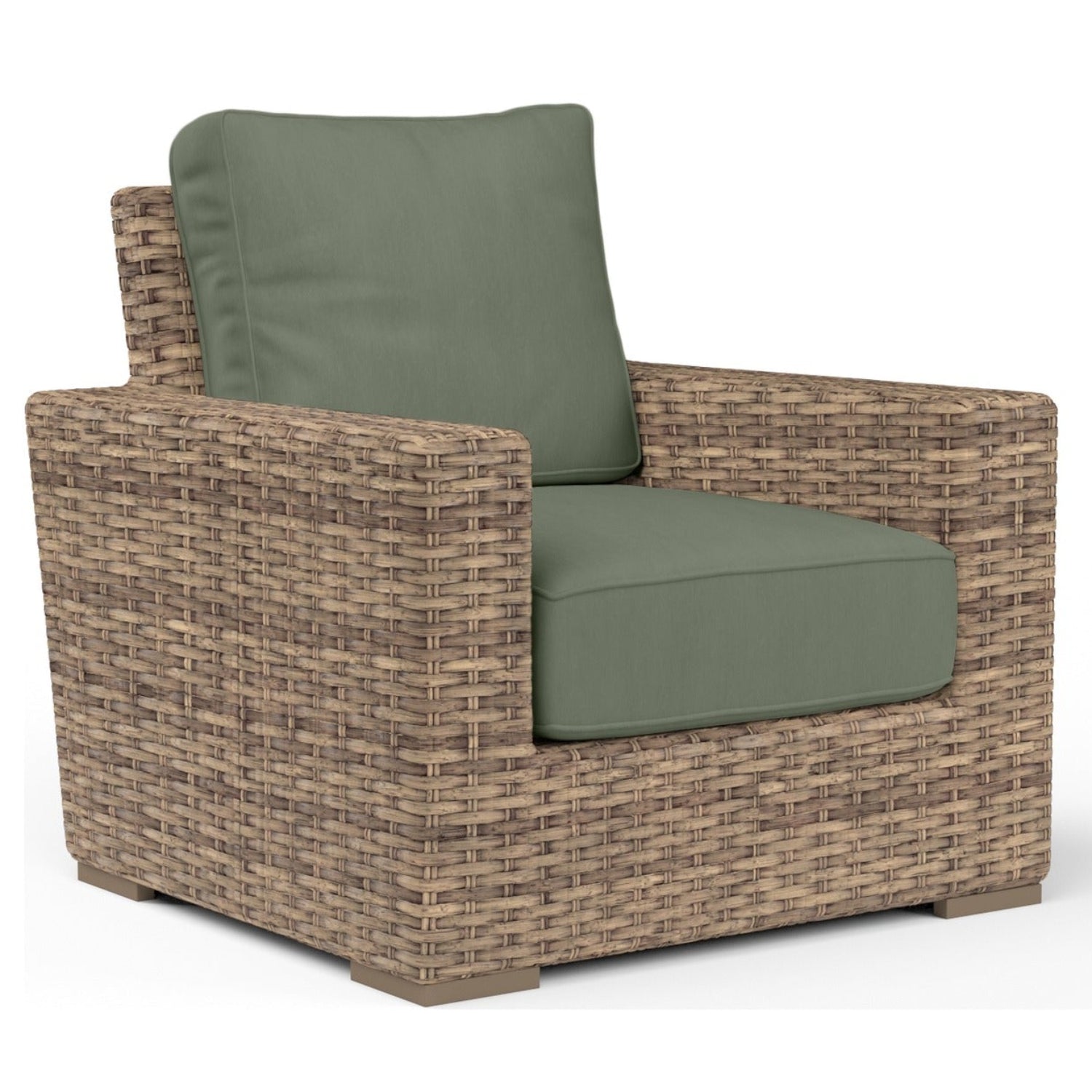 Sunset West Havana Cast Sage w/Self Welt Outdoor Club Chair