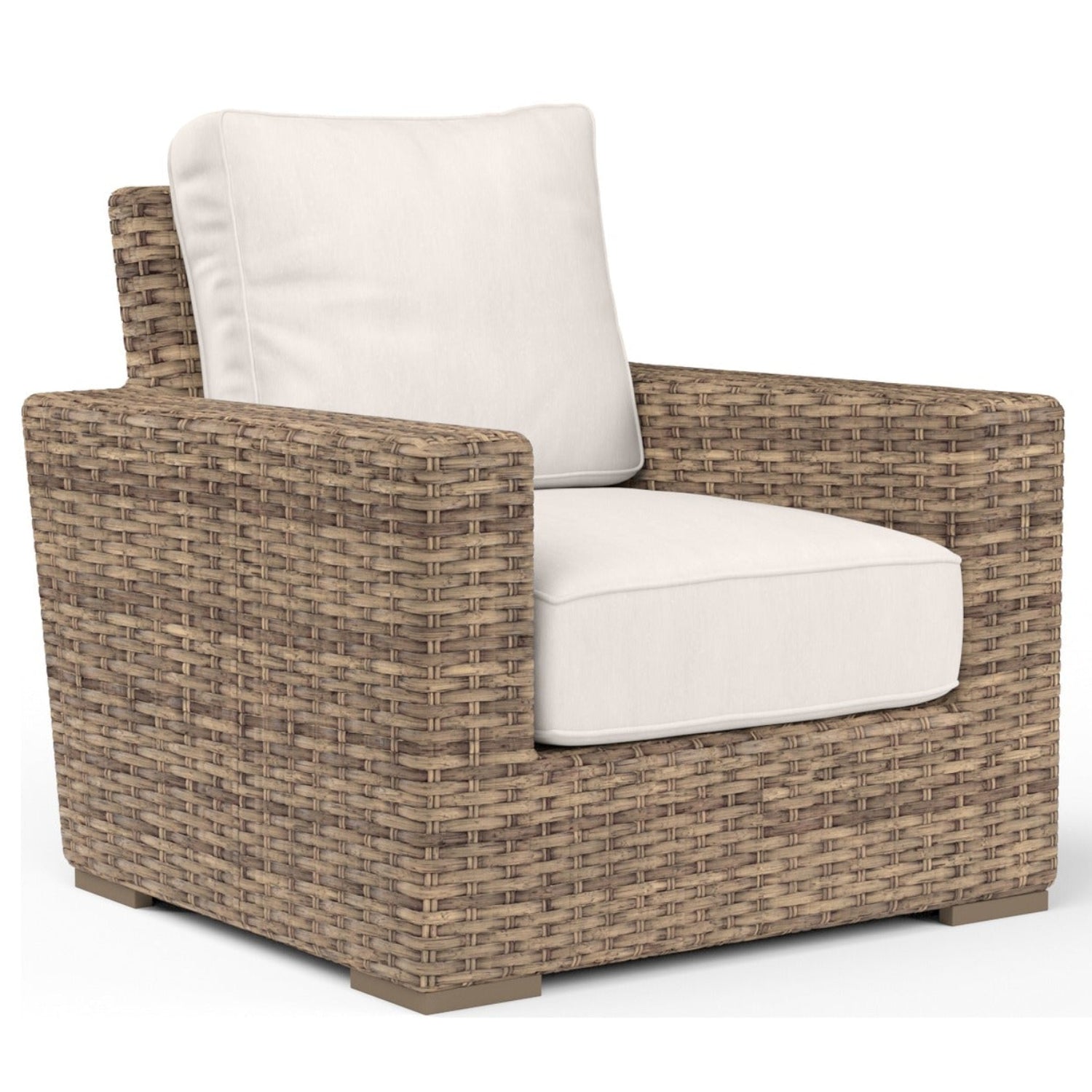 Sunset West Havana Canvas Natural w/Self Welt Outdoor Club Chair