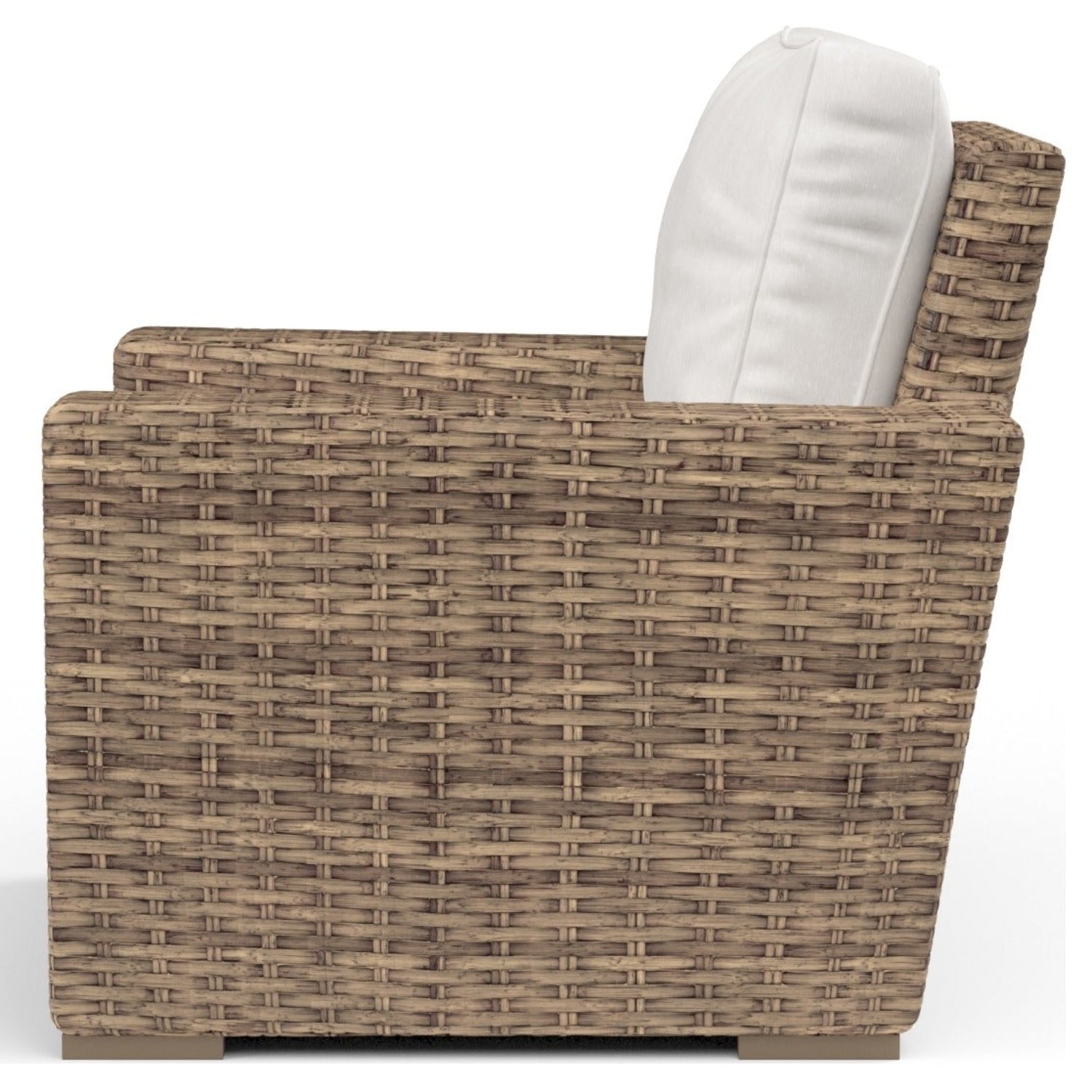 Sunset West Havana Canvas Flax w/Self Welt Outdoor Club Chair