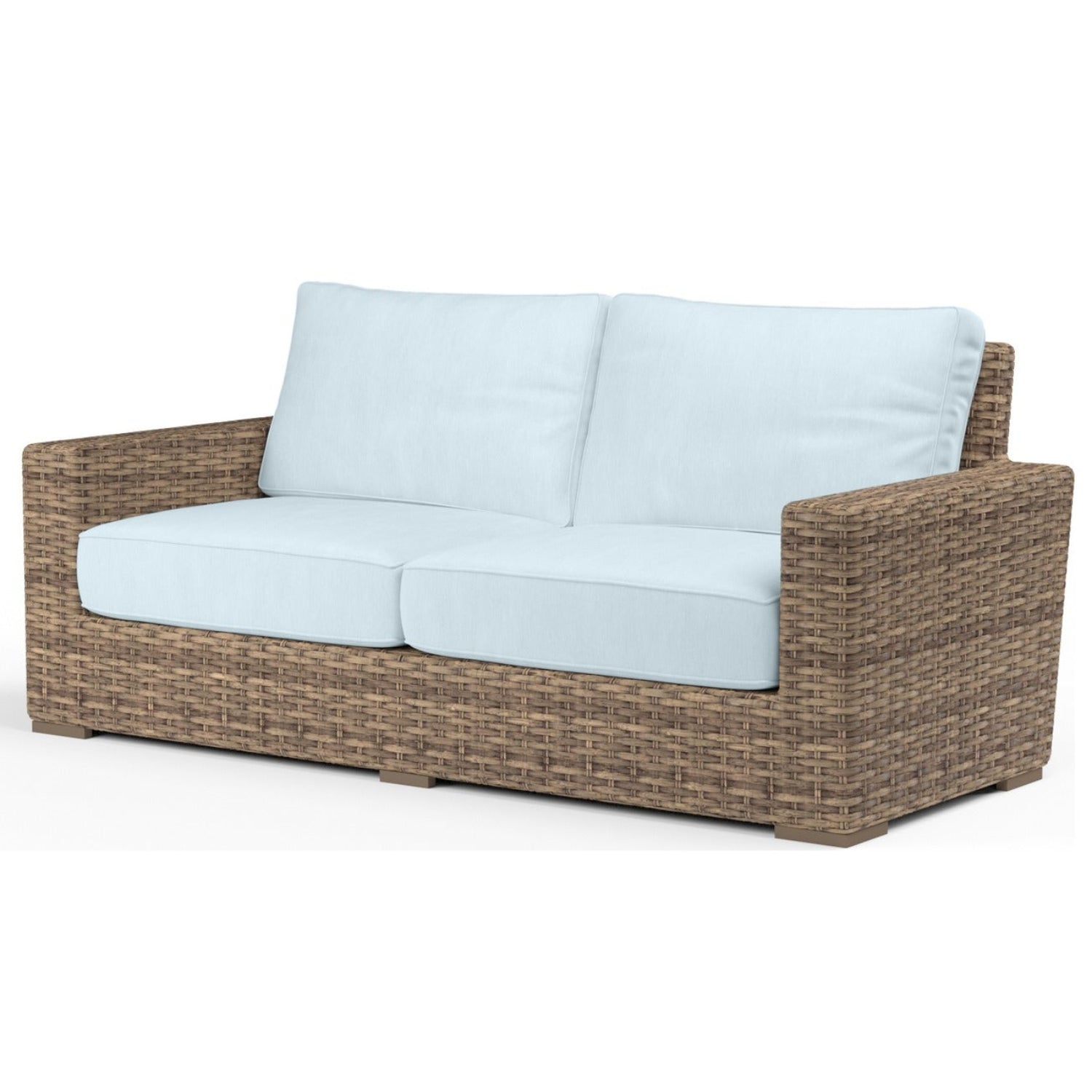 Sunset West Havana Canvas Skyline w/Self Welt Outdoor Loveseat