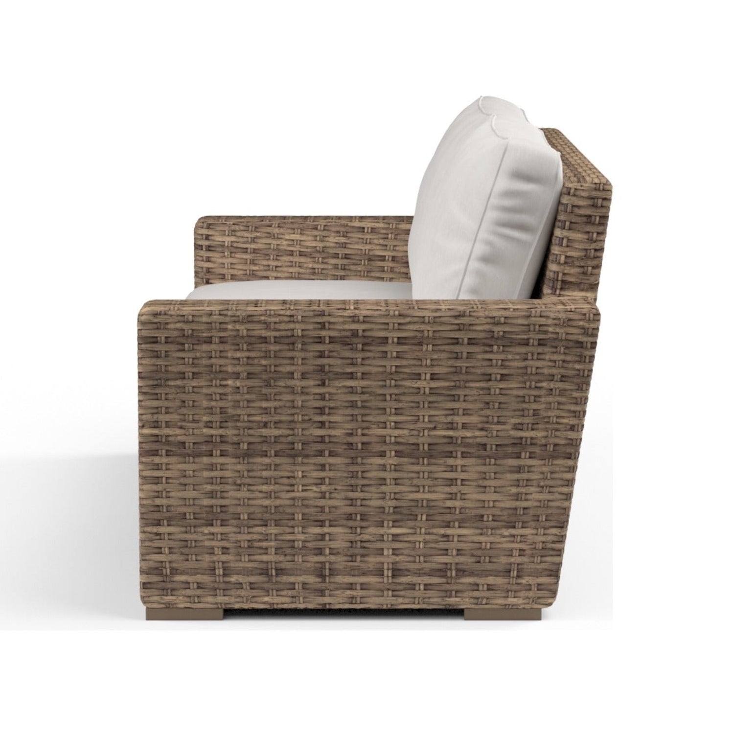 Sunset West Havana Canvas Flax w/Self Welt Outdoor Loveseat