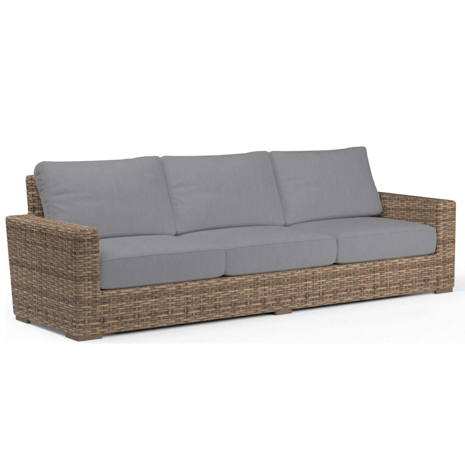 Sunset West Havana Canvas Granite w/Self Welt Outdoor Sofa