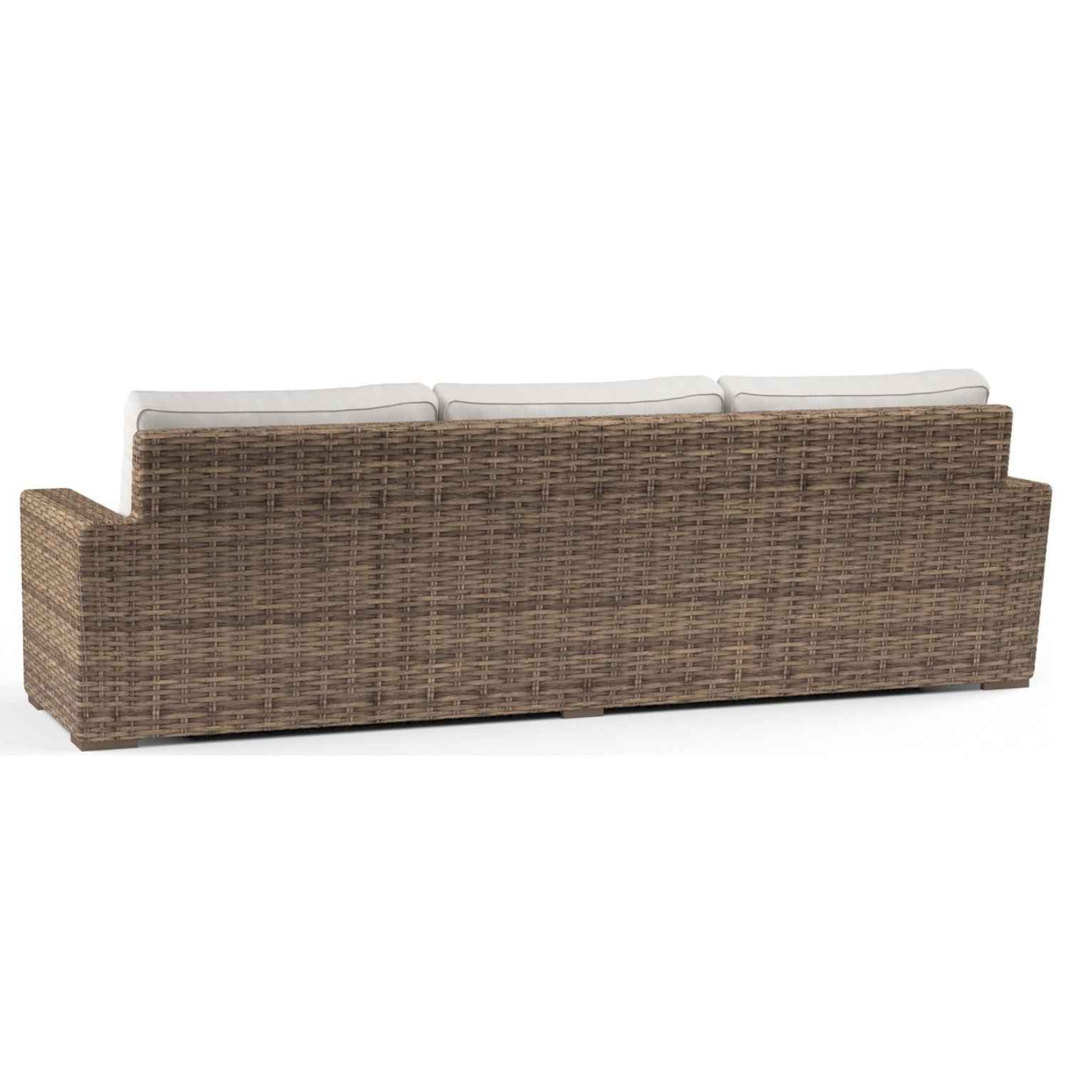Sunset West Havana Canvas Flax w/Self Welt Outdoor Sofa