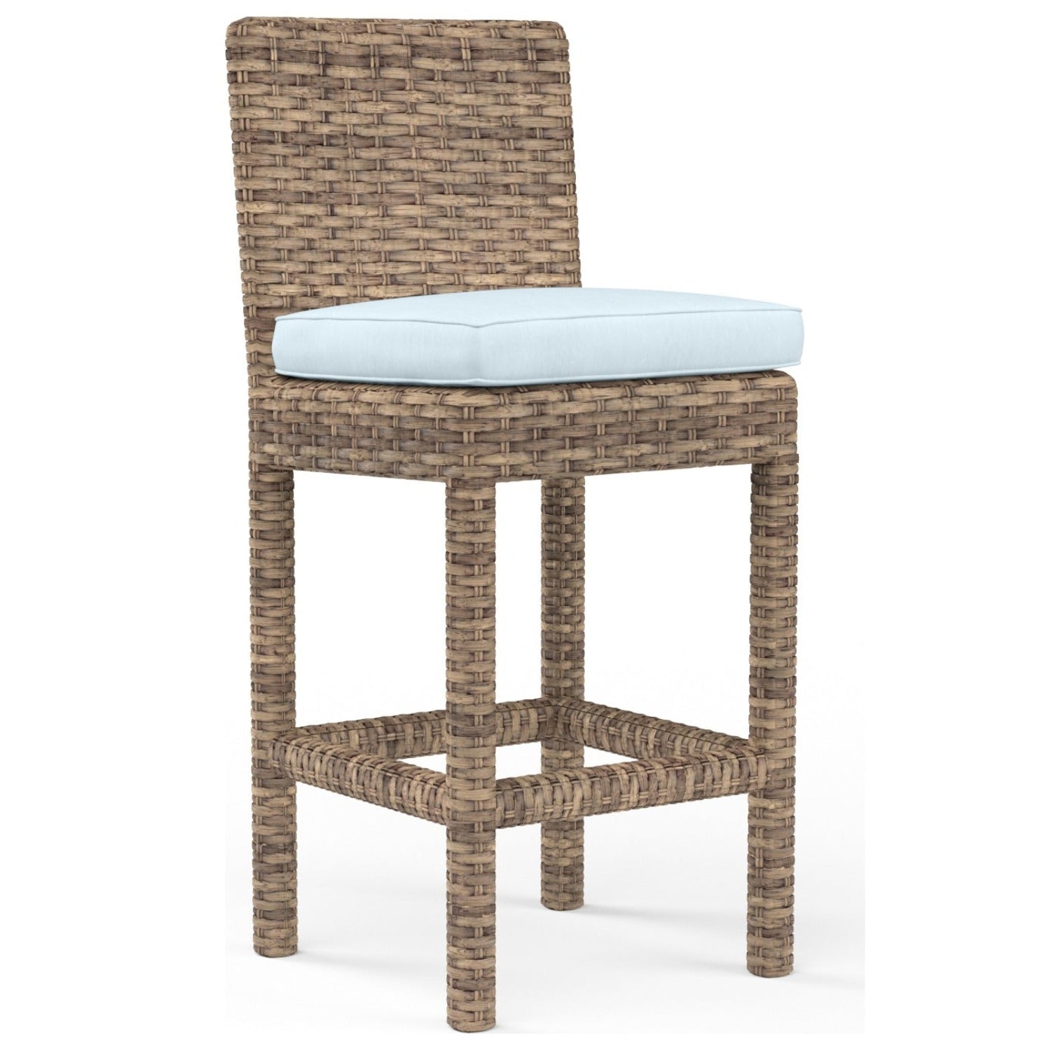 Sunset West Havana Canvas Skyline w/Self Welt Outdoor Counter Stool Set of 2