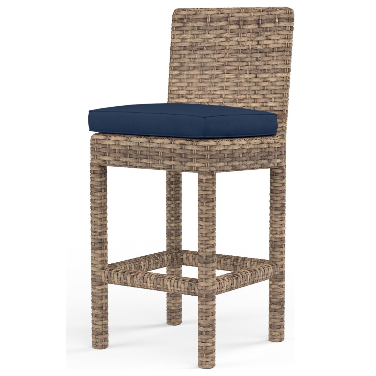 Sunset West Havana Spectrum Indigo w/Self Welt Outdoor Counter Stool Set of 2