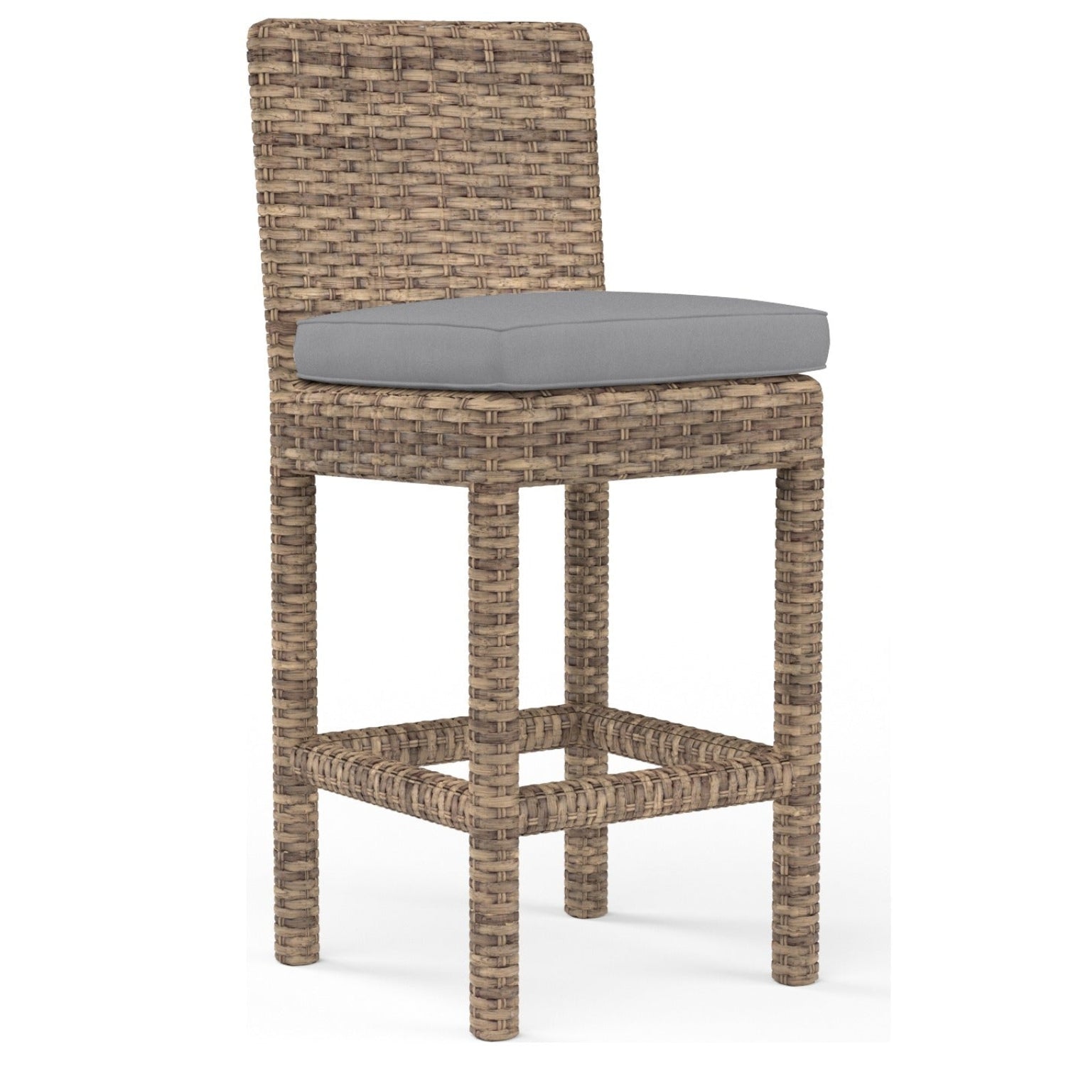 Sunset West Havana Canvas Granite w/Self Welt Outdoor Counter Stool Set of 2
