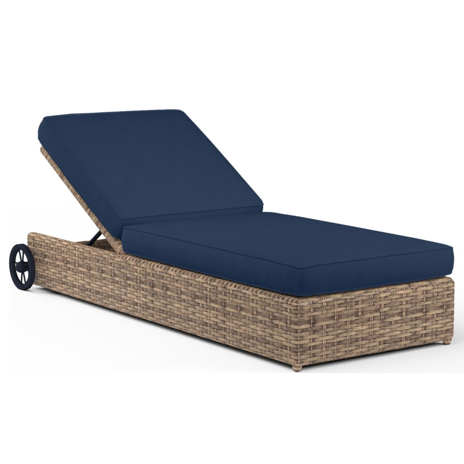 Sunset West Havana Spectrum Indigo w/Self Welt Outdoor Adjustable Chaise