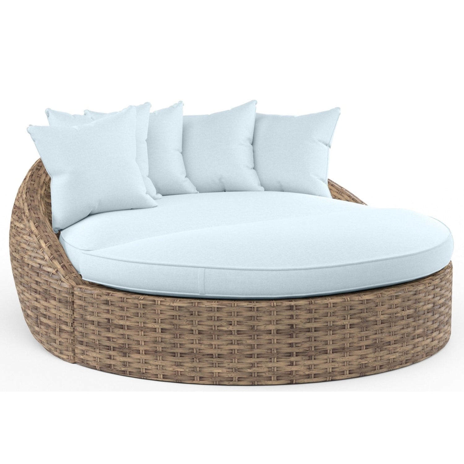 Sunset West Havana Canvas Skyline w/Self Welt Round Outdoor Daybed