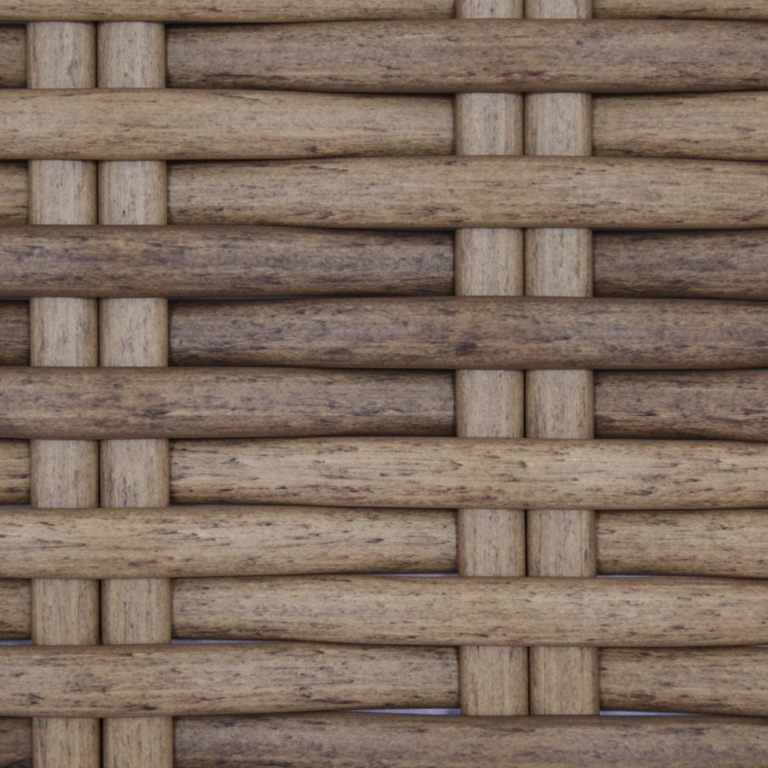 Sunset West Havana Canvas Natural w/Self Welt Outdoor Armless Club