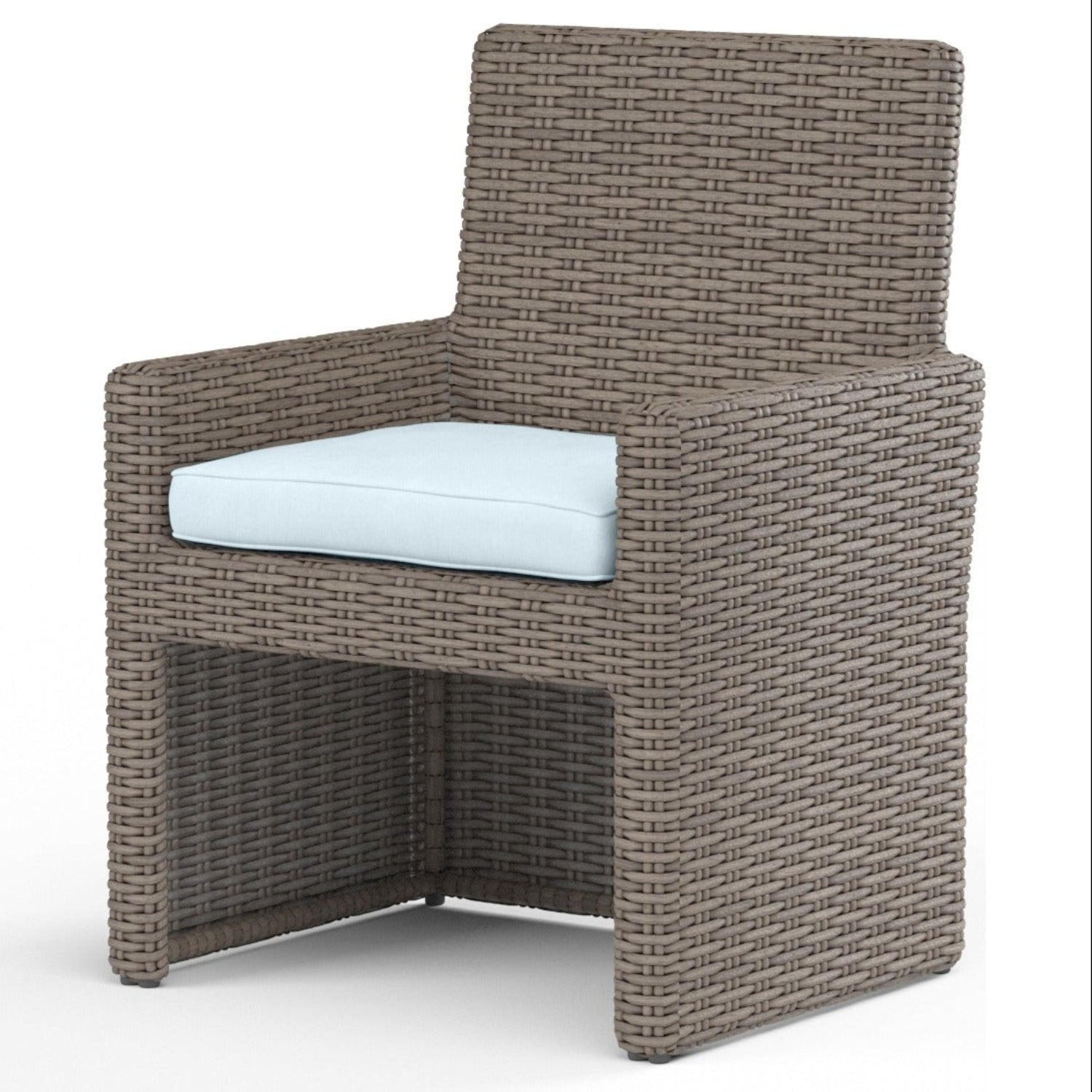 Sunset West Coronado Canvas Skyline w/Self Welt Outdoor Dining Chair Set of 2
