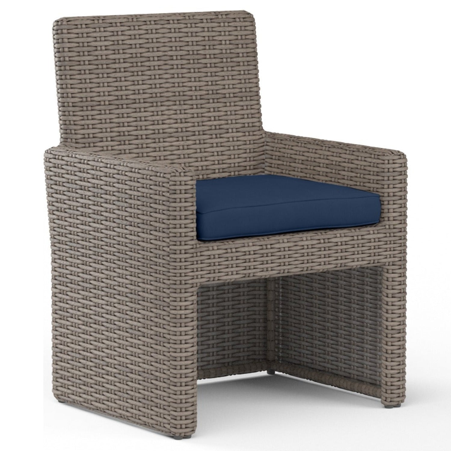 Sunset West Coronado Spectrum Indigo w/Self Welt Outdoor Dining Chair Set of 2