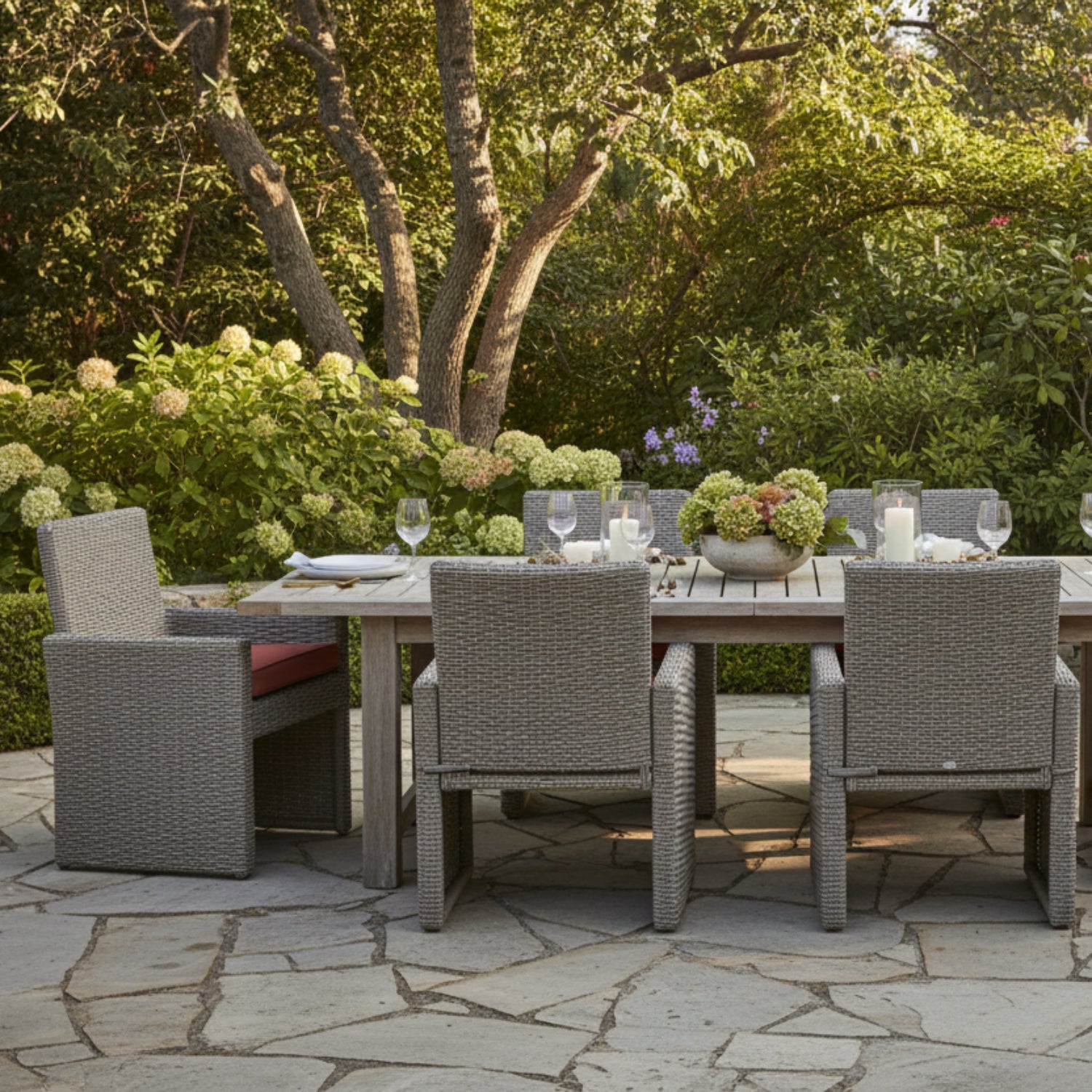 Sunset West Coronado Canvas Henna w/Self Welt Outdoor Dining Chair Set of 2