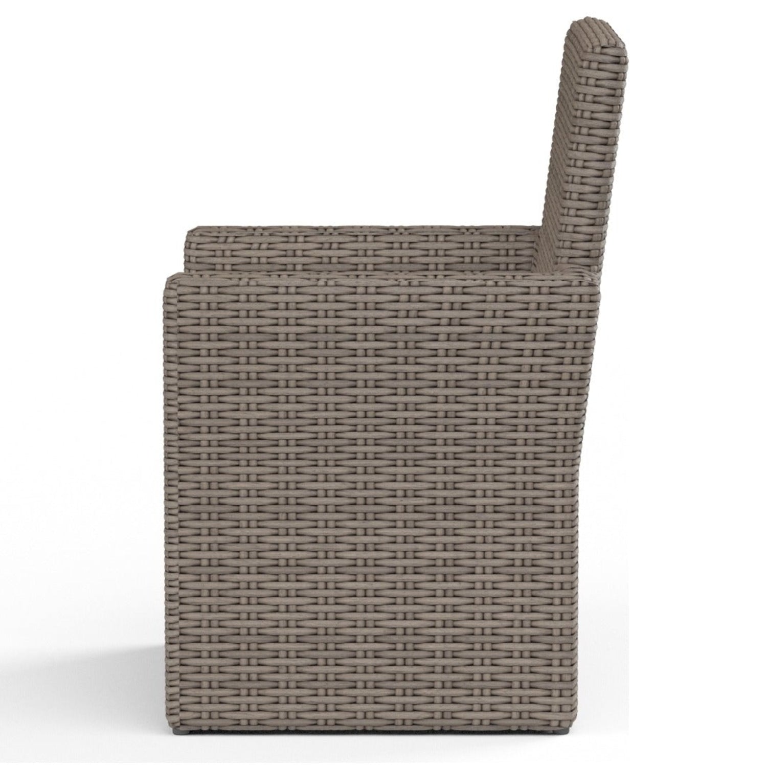 Sunset West Coronado Canvas Flax w/Self Welt Outdoor Dining Chair Set of 2