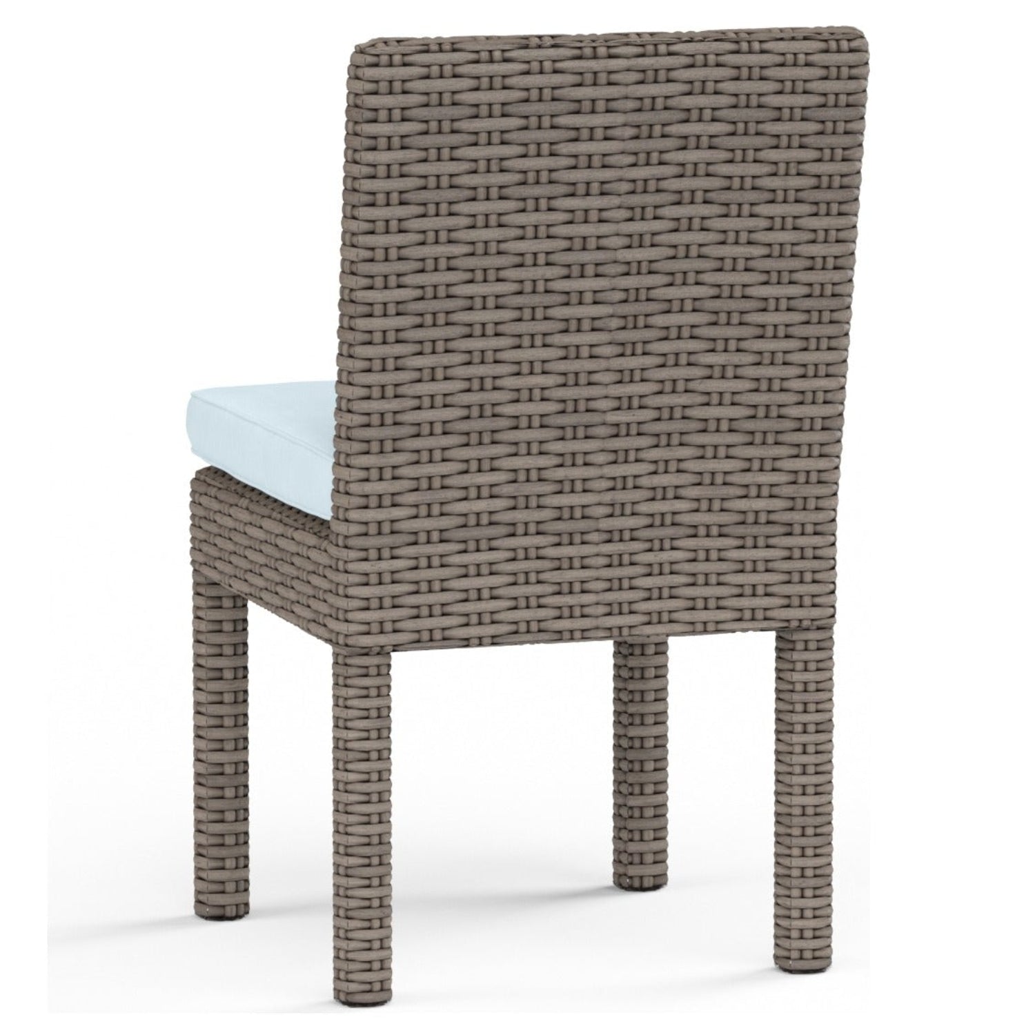Sunset West Coronado Canvas Skyline w/Self Welt Outdoor Armless Dining Chair Set of 2