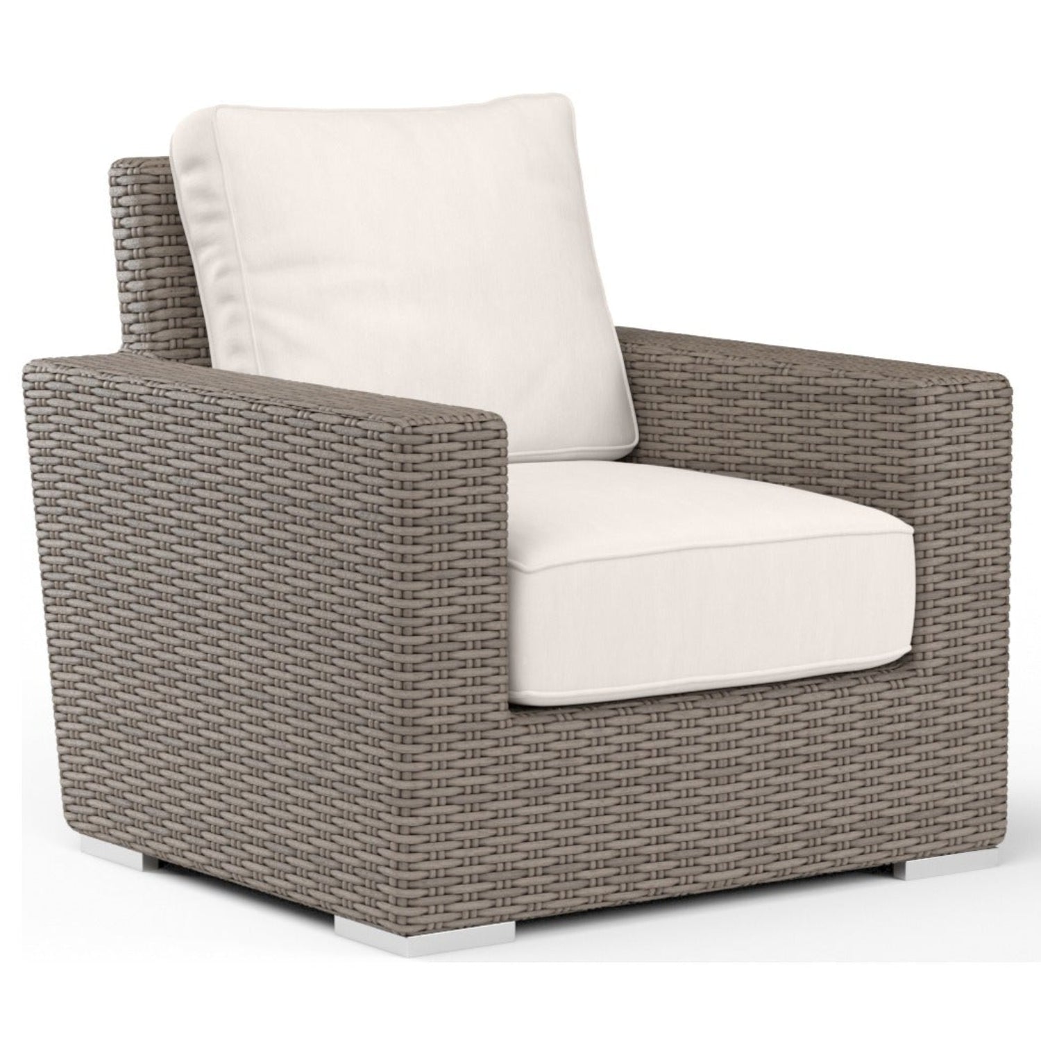 Sunset West Coronado Canvas Natural w/Self Welt Outdoor Club Chair