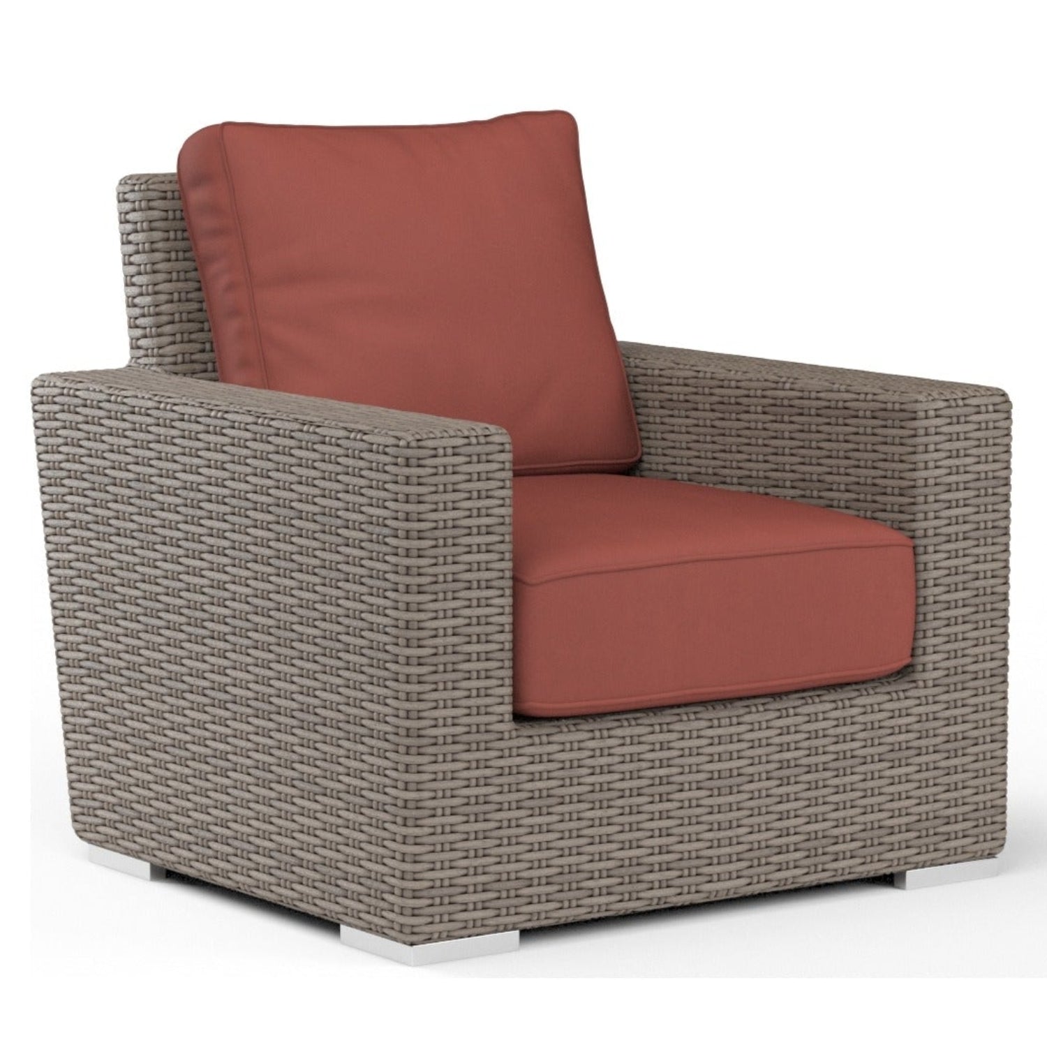 Sunset West Coronado Canvas Henna w/Self Welt Outdoor Club Chair