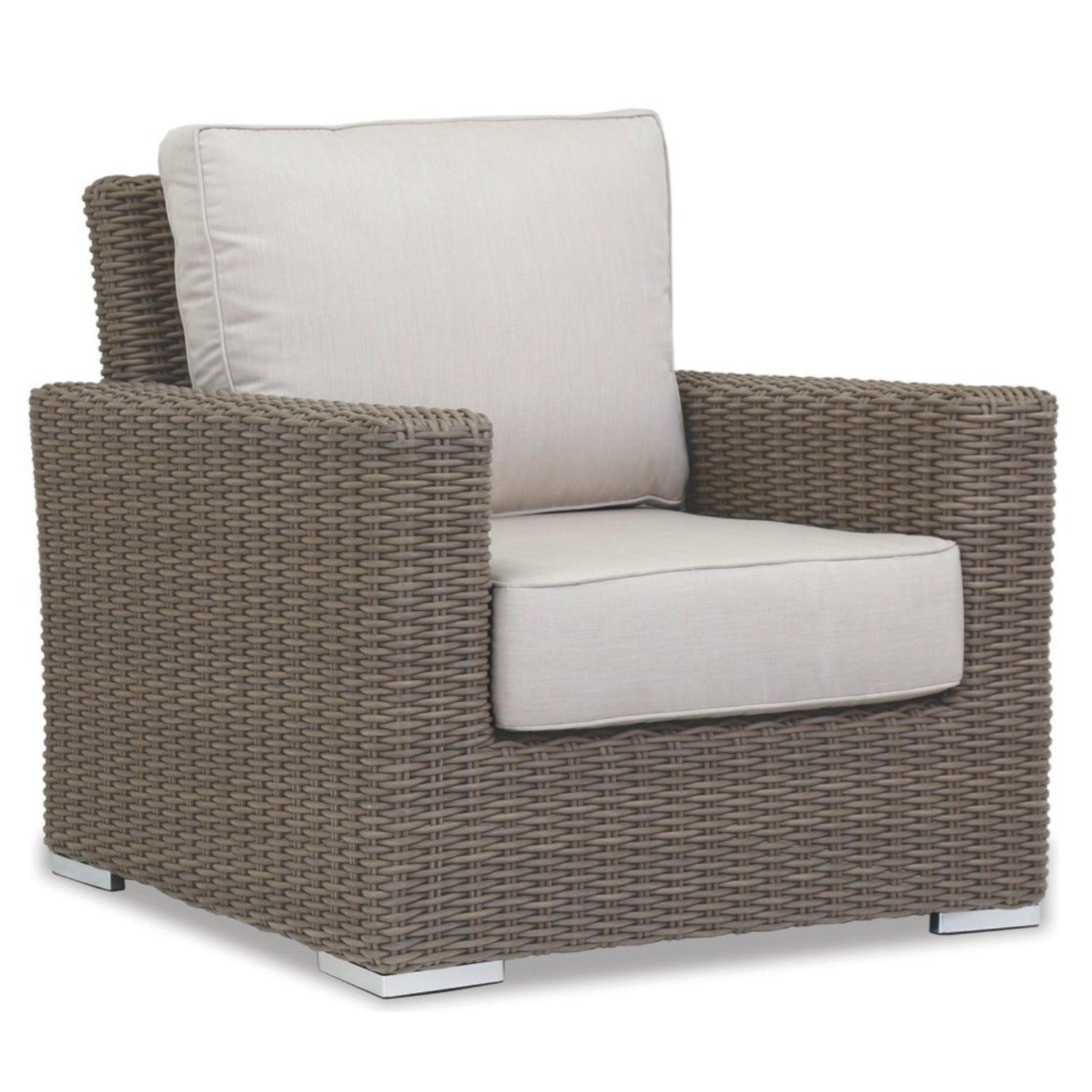 Sunset West Coronado Canvas Flax w/Self Welt Outdoor Club Chair
