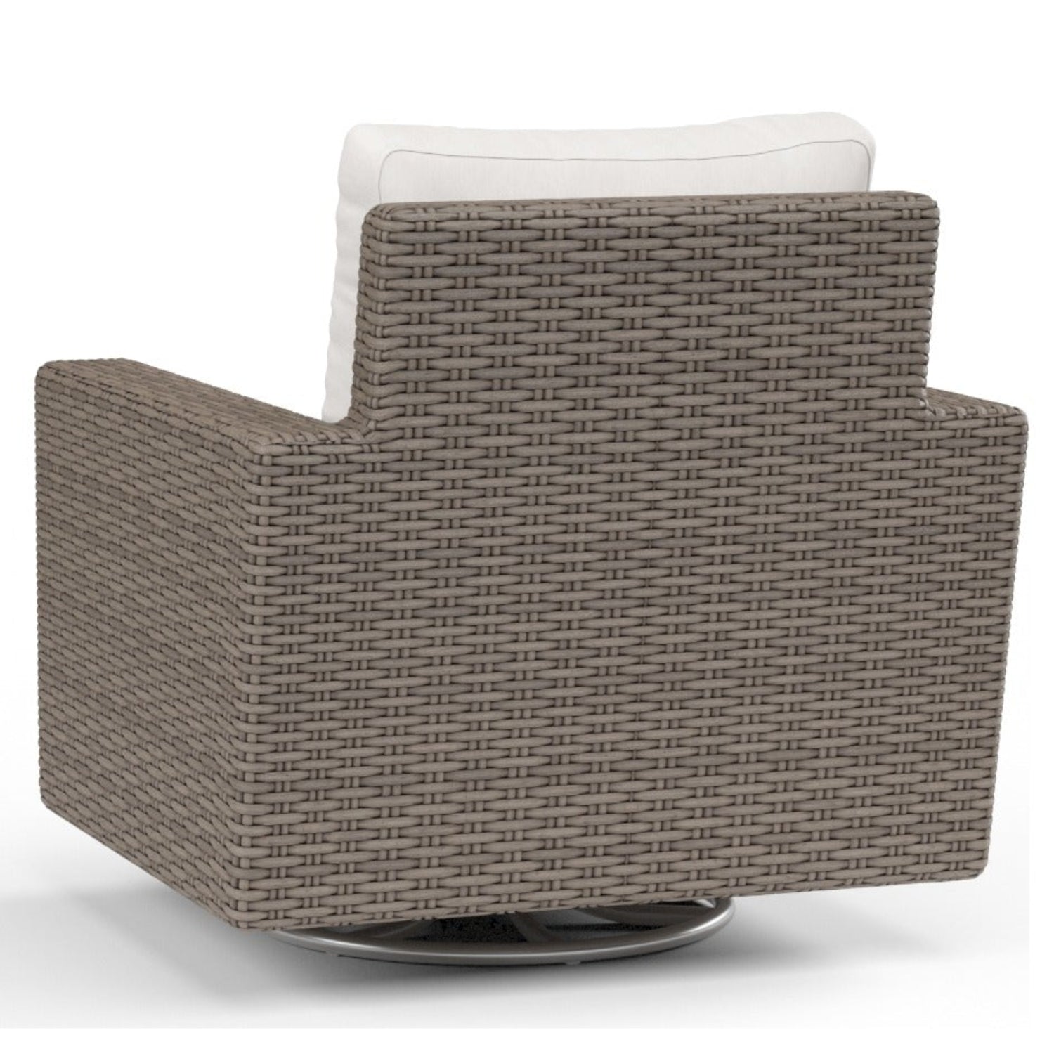 Sunset West Coronado Canvas Flax w/Self Welt Swivel Outdoor Rocker
