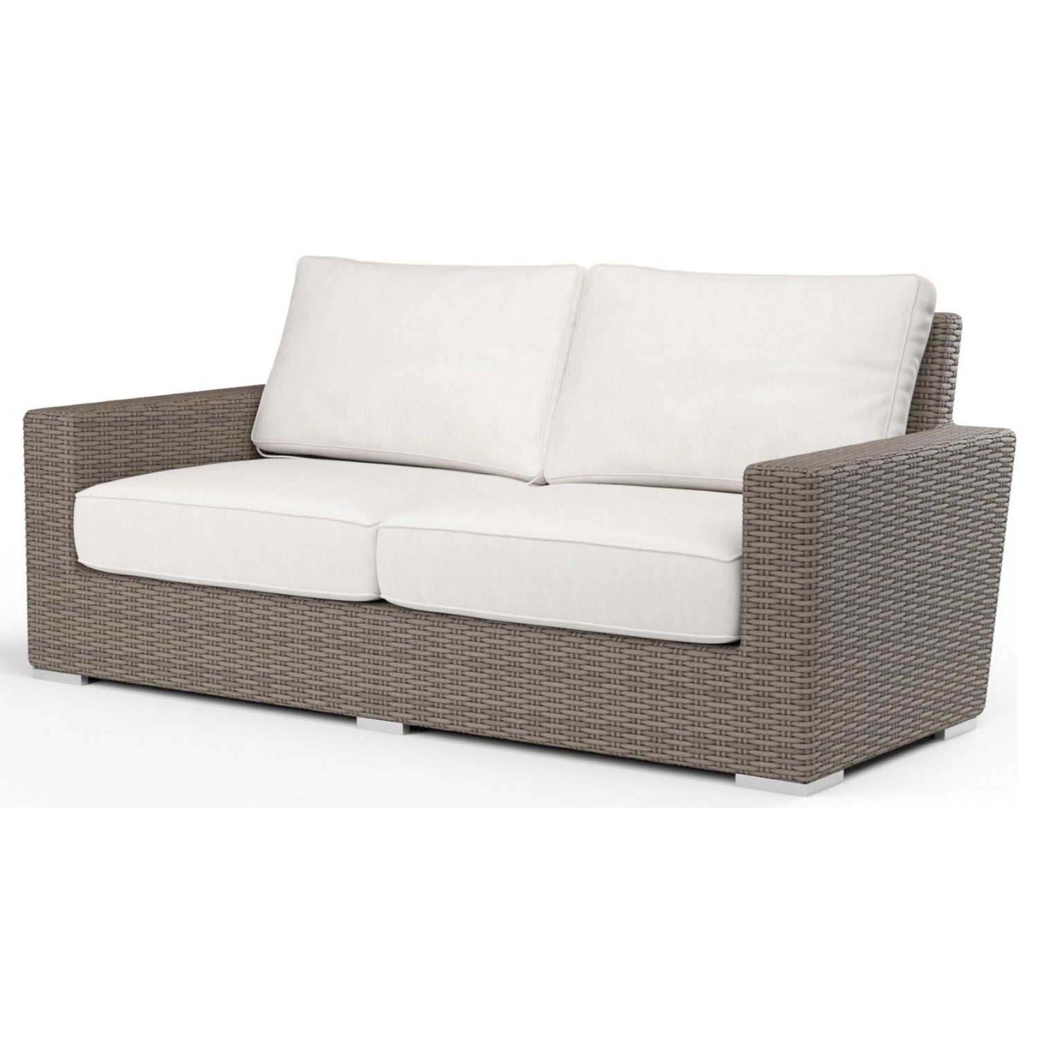 Sunset West Coronado Canvas Flax w/Self Welt Outdoor Loveseat