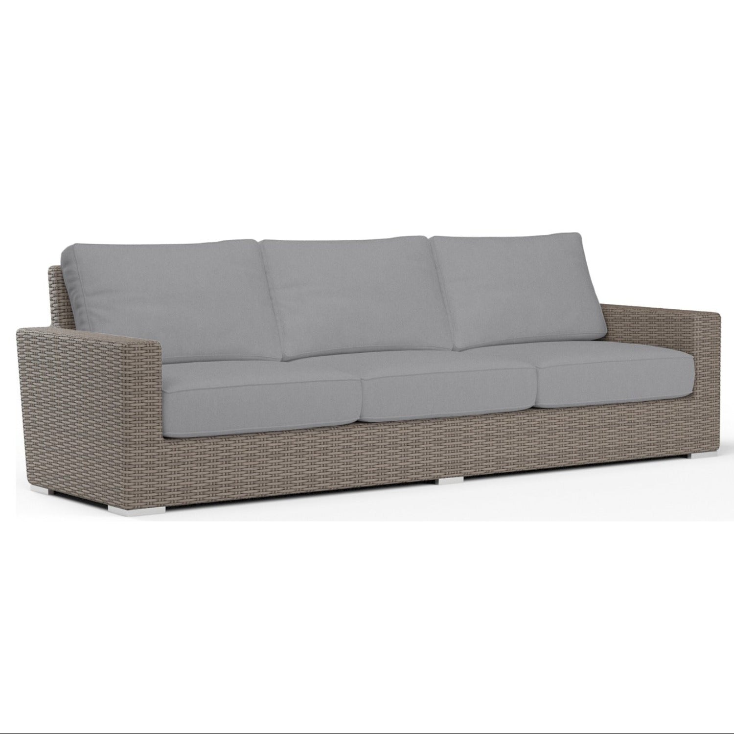 Sunset West Coronado Canvas Granite w/Self Welt Outdoor Sofa