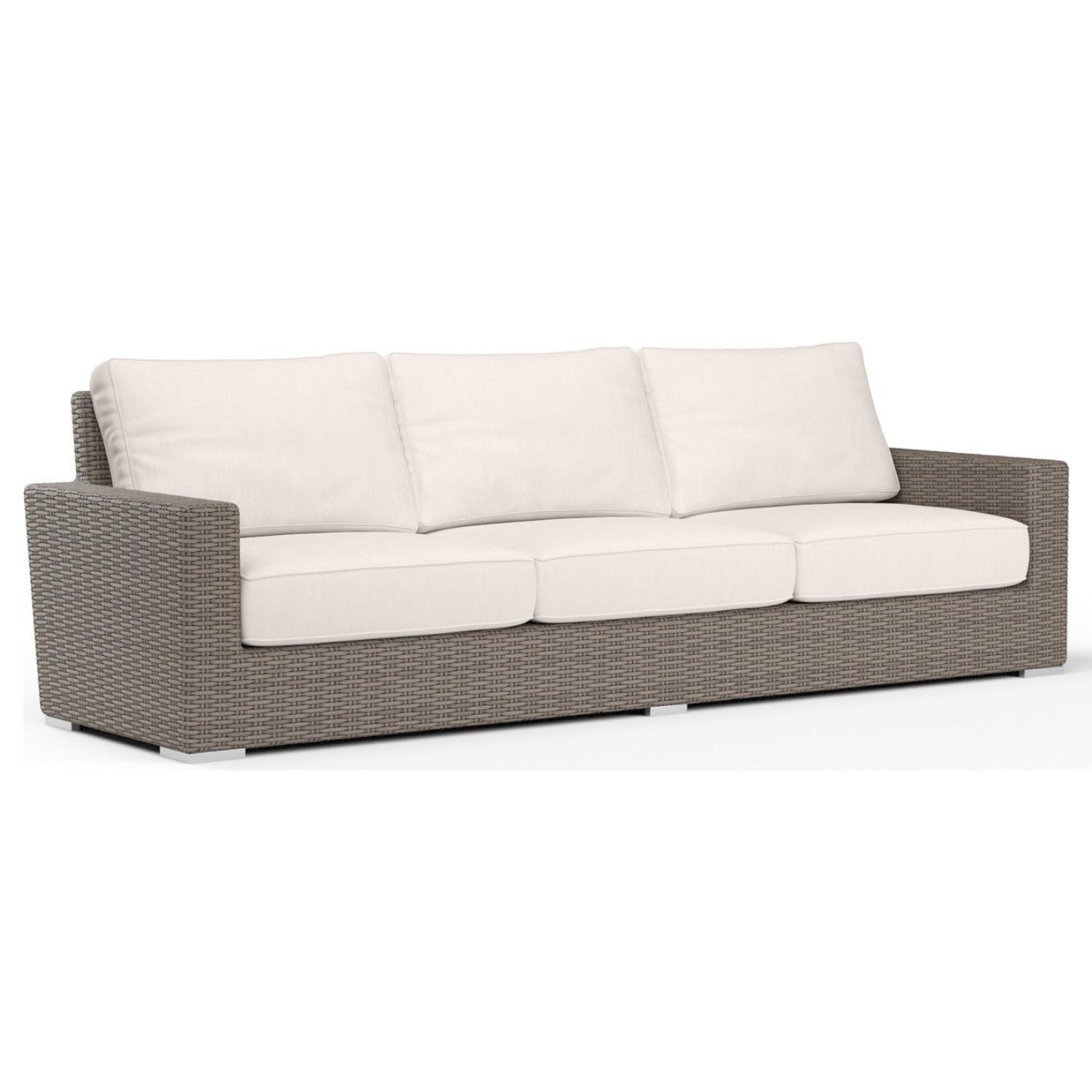 Sunset West Coronado Canvas Natural w/Self Welt Outdoor Sofa