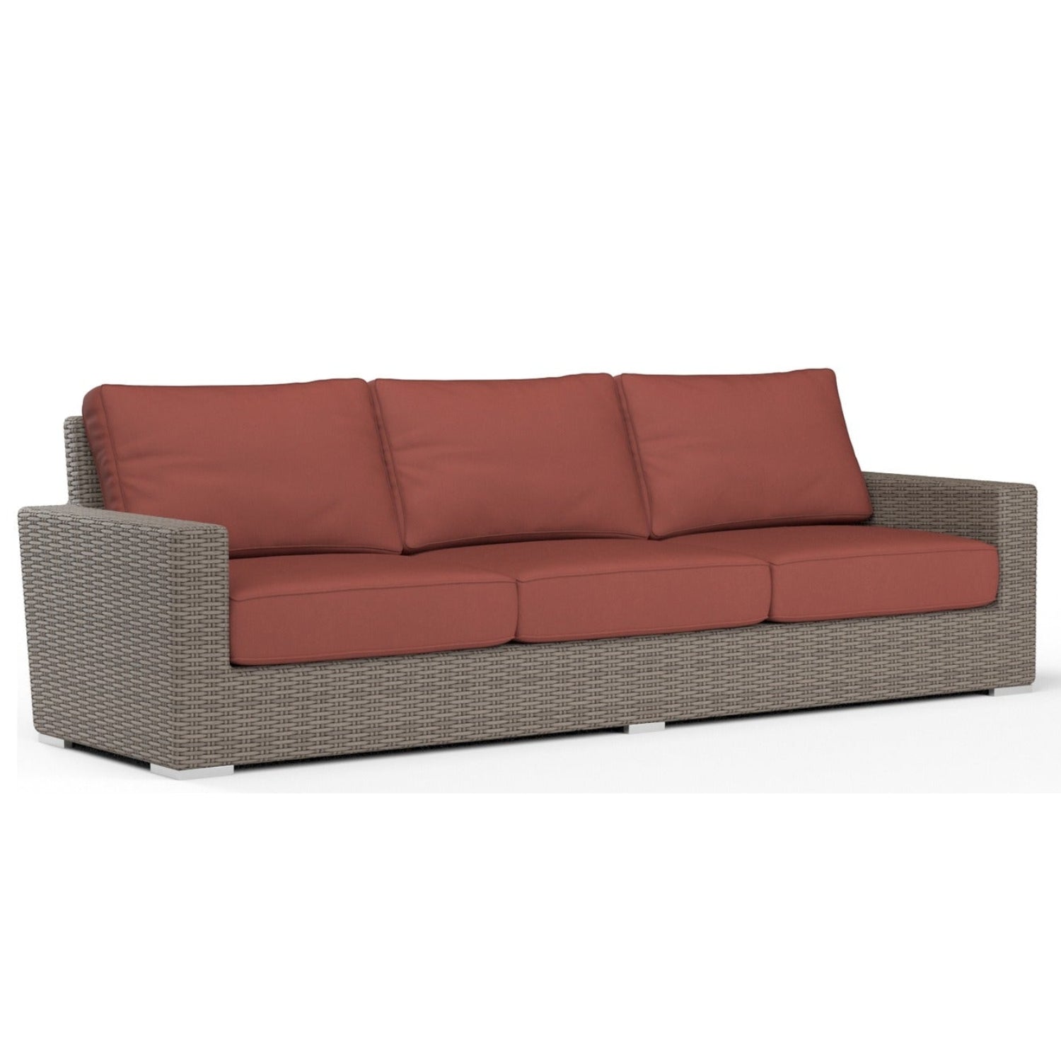 Sunset West Coronado Canvas Henna w/Self Welt Outdoor Sofa