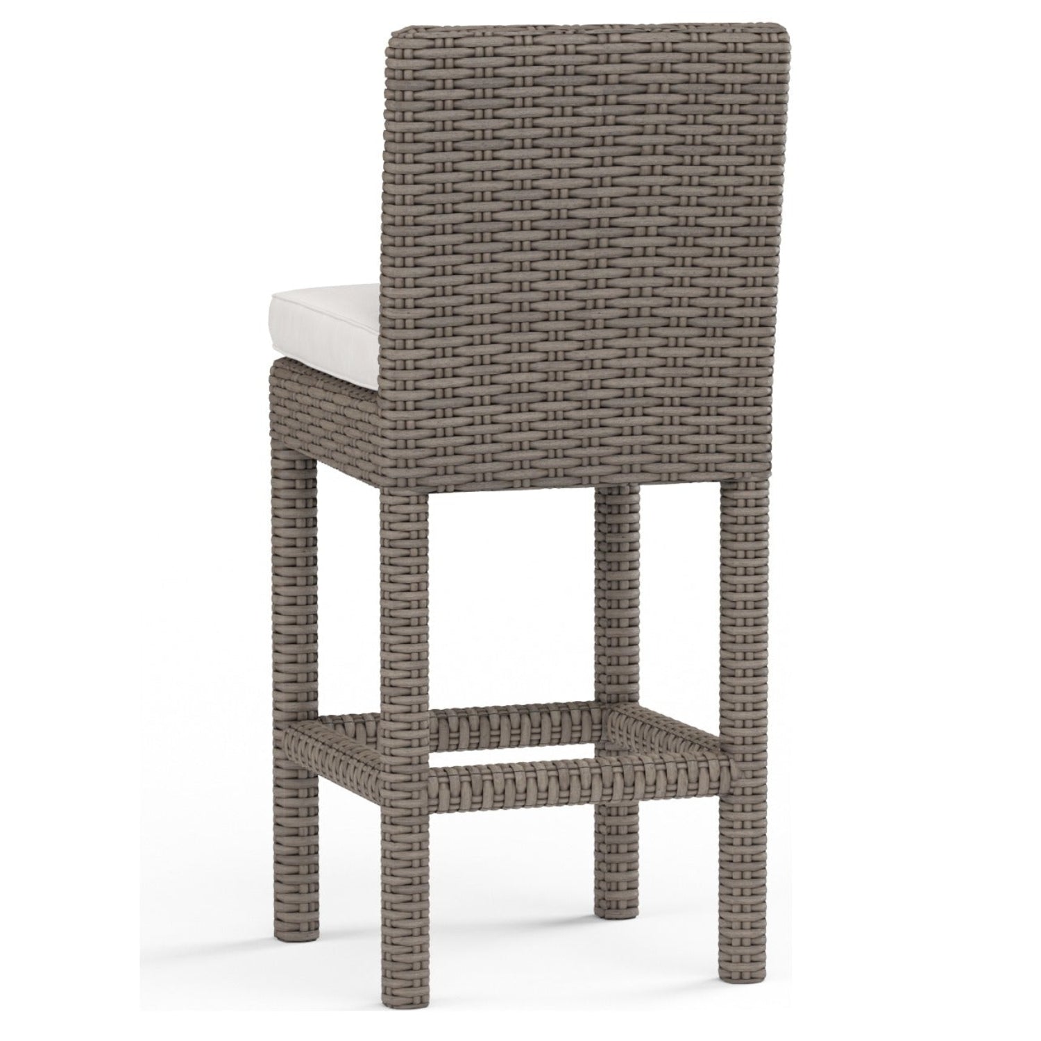 Sunset West Coronado Canvas Flax w/Self Welt Outdoor Barstool Set of 2