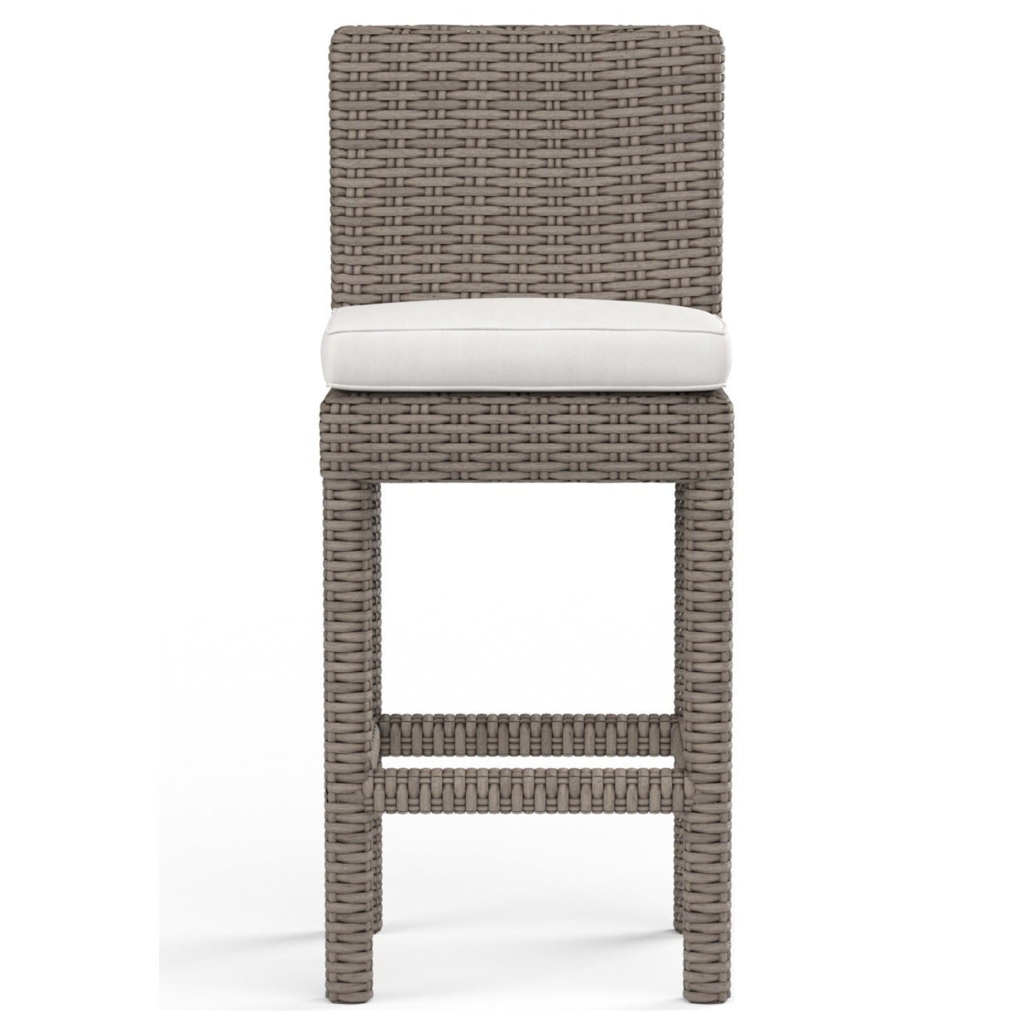 Sunset West Coronado Canvas Flax w/Self Welt Outdoor Barstool Set of 2